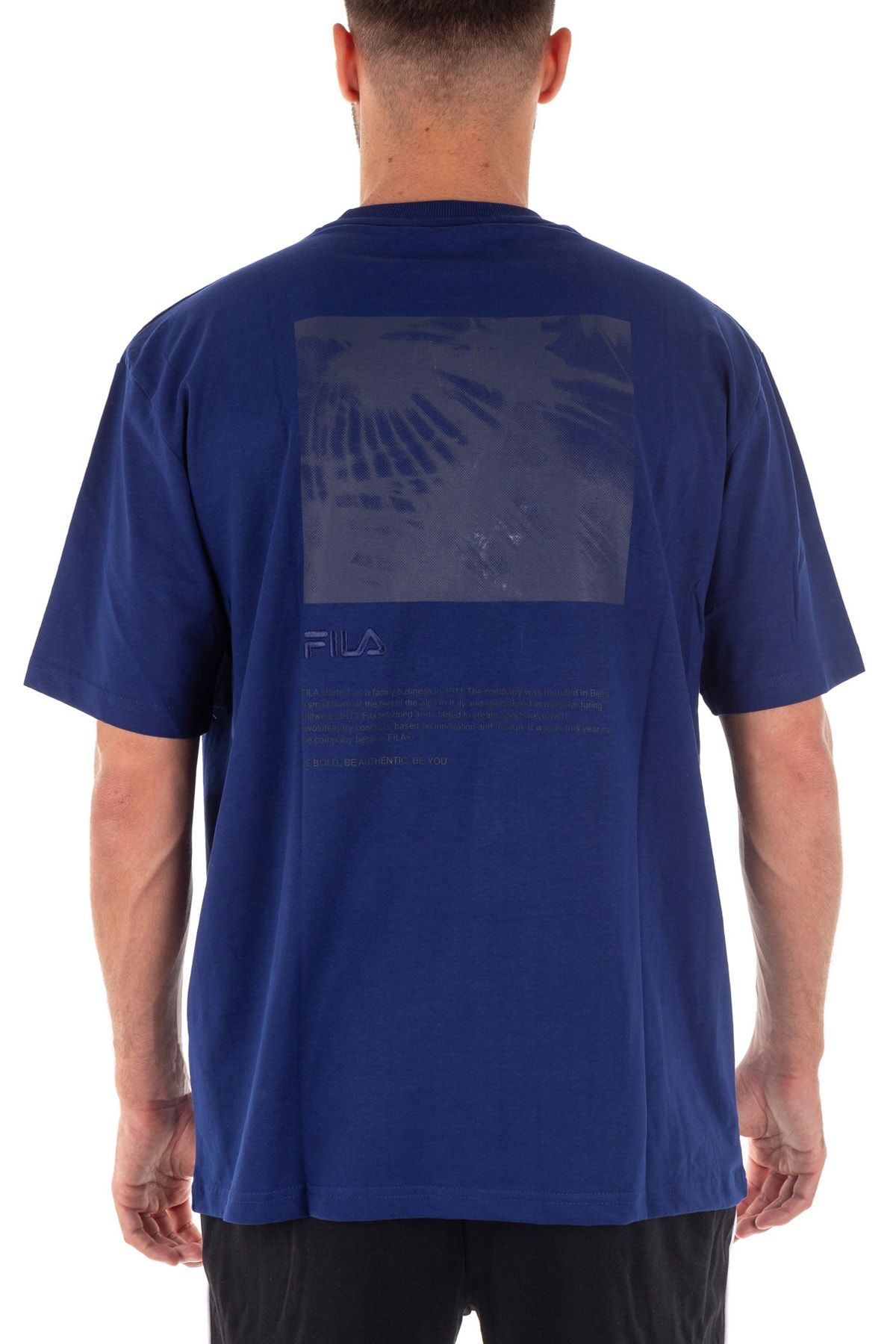 Blue hotsell fila shirt