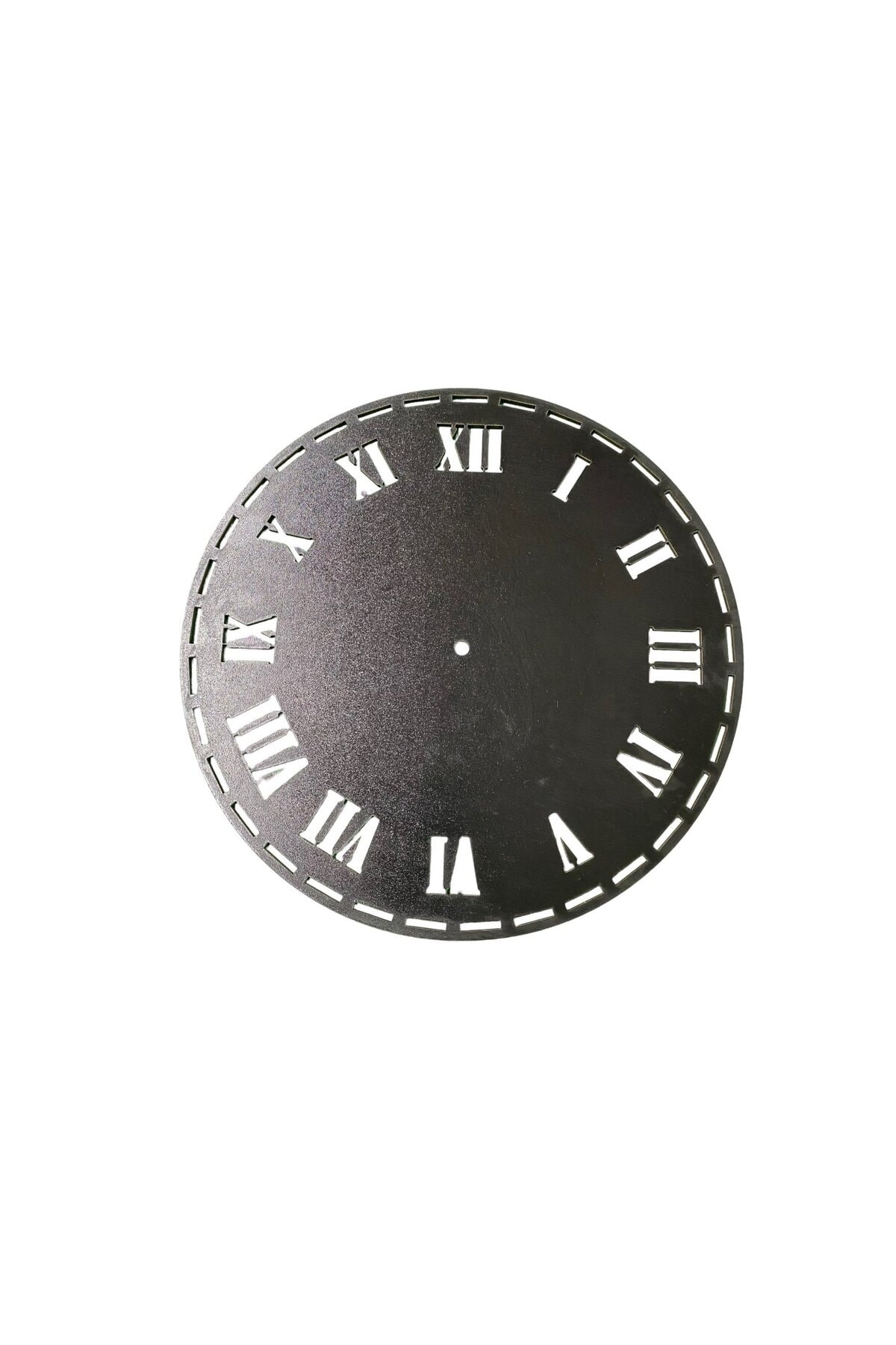 aladepo Ahşap Makrome Saat Kasnağı Romen Rakamlı Siyah 20 Cm