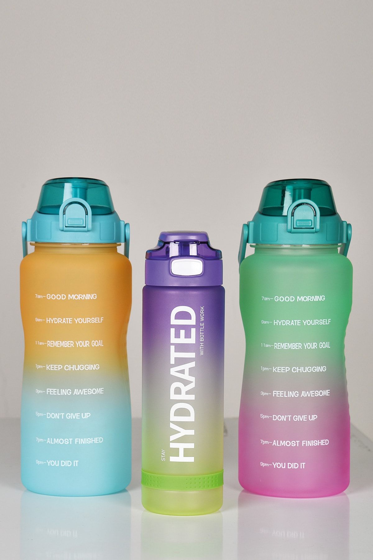 قمقمه ورزشی 1000 میل آب انگیزشی بطری Bottle Work