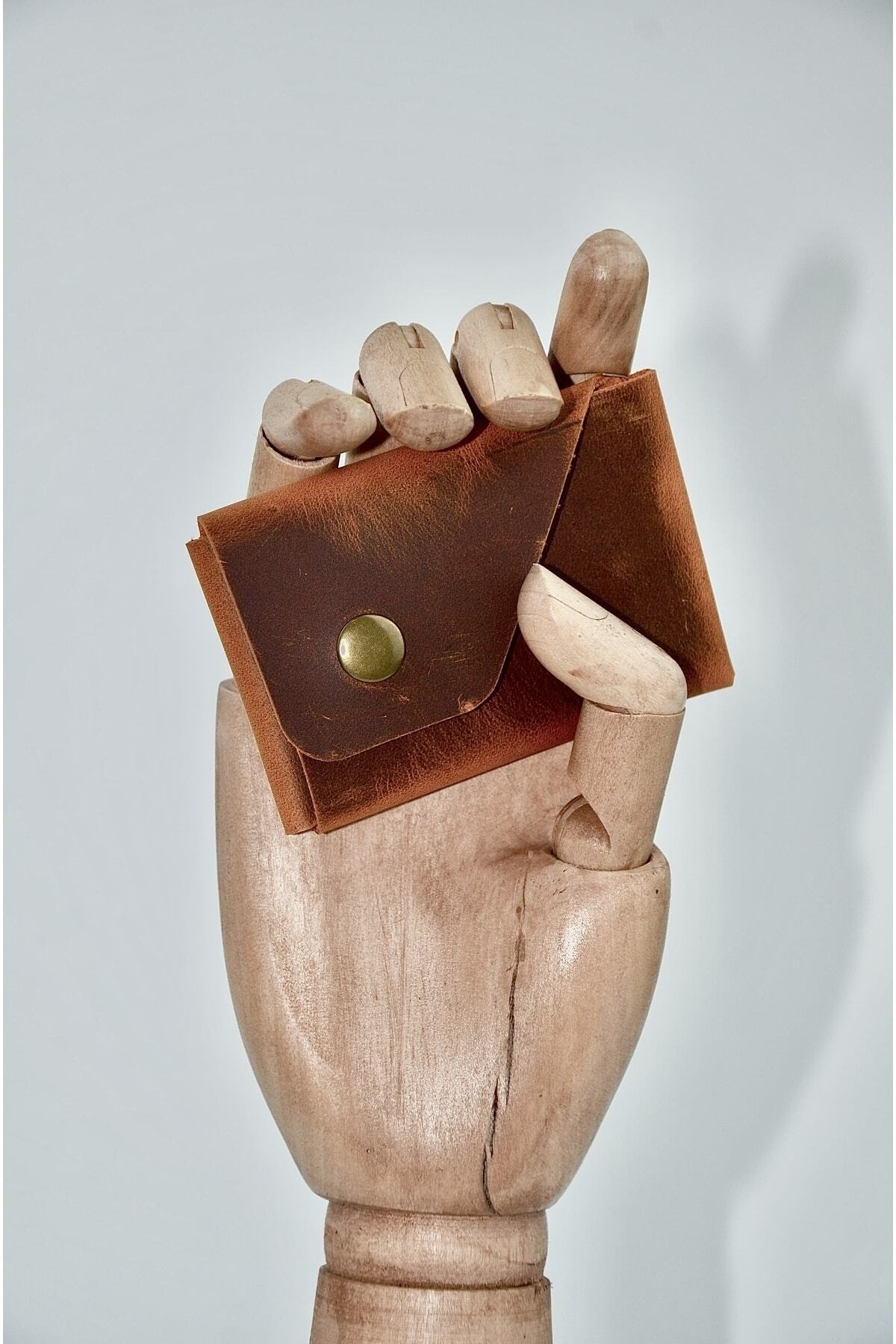Handmade Genuine & Genuine Leather Folding Practical Card Holder/personalized Gifts/souvenirs
