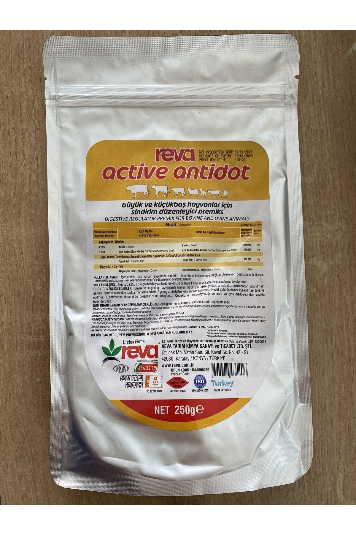 REVA Active Antidot 250 gr 2 Adet