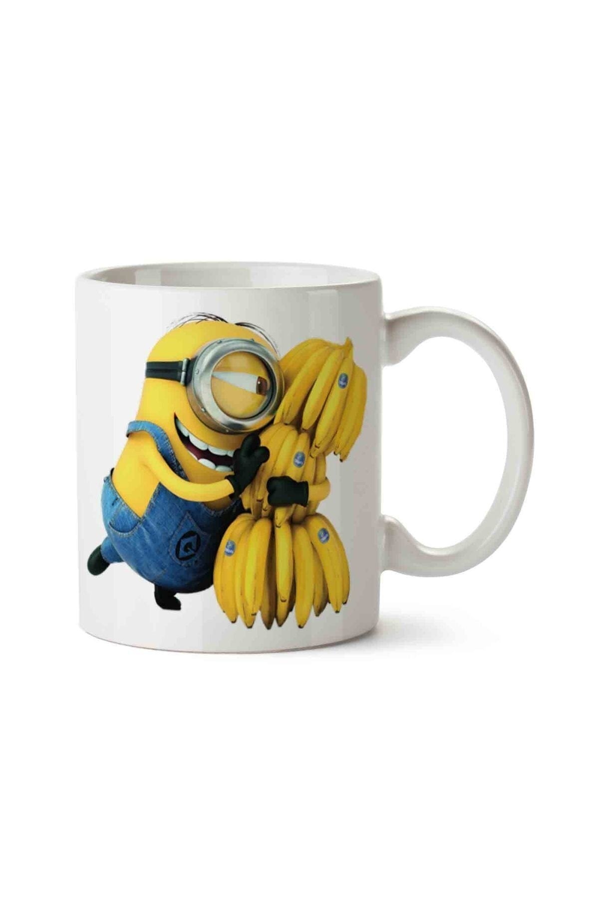 bir muz tutan minyon