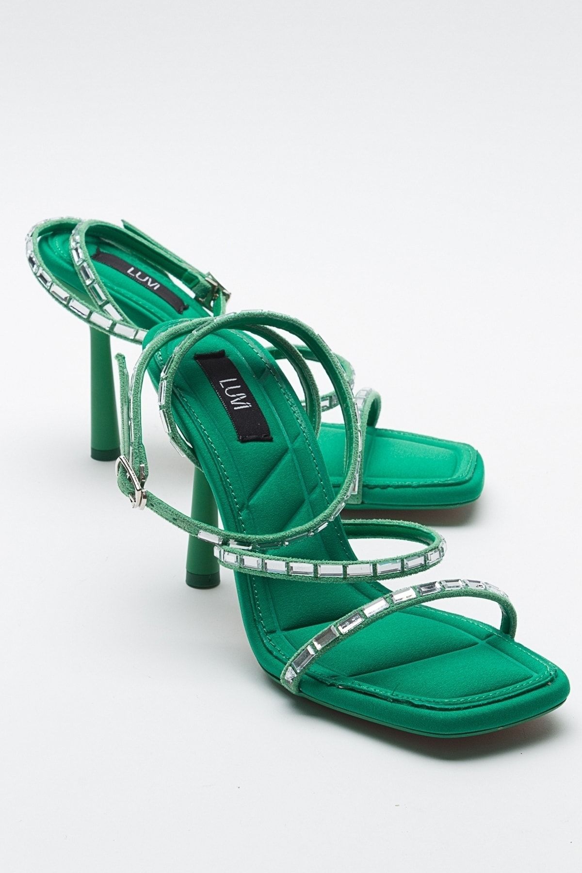 کفش پاشنه دار زنانه سبز ANJE luvishoes