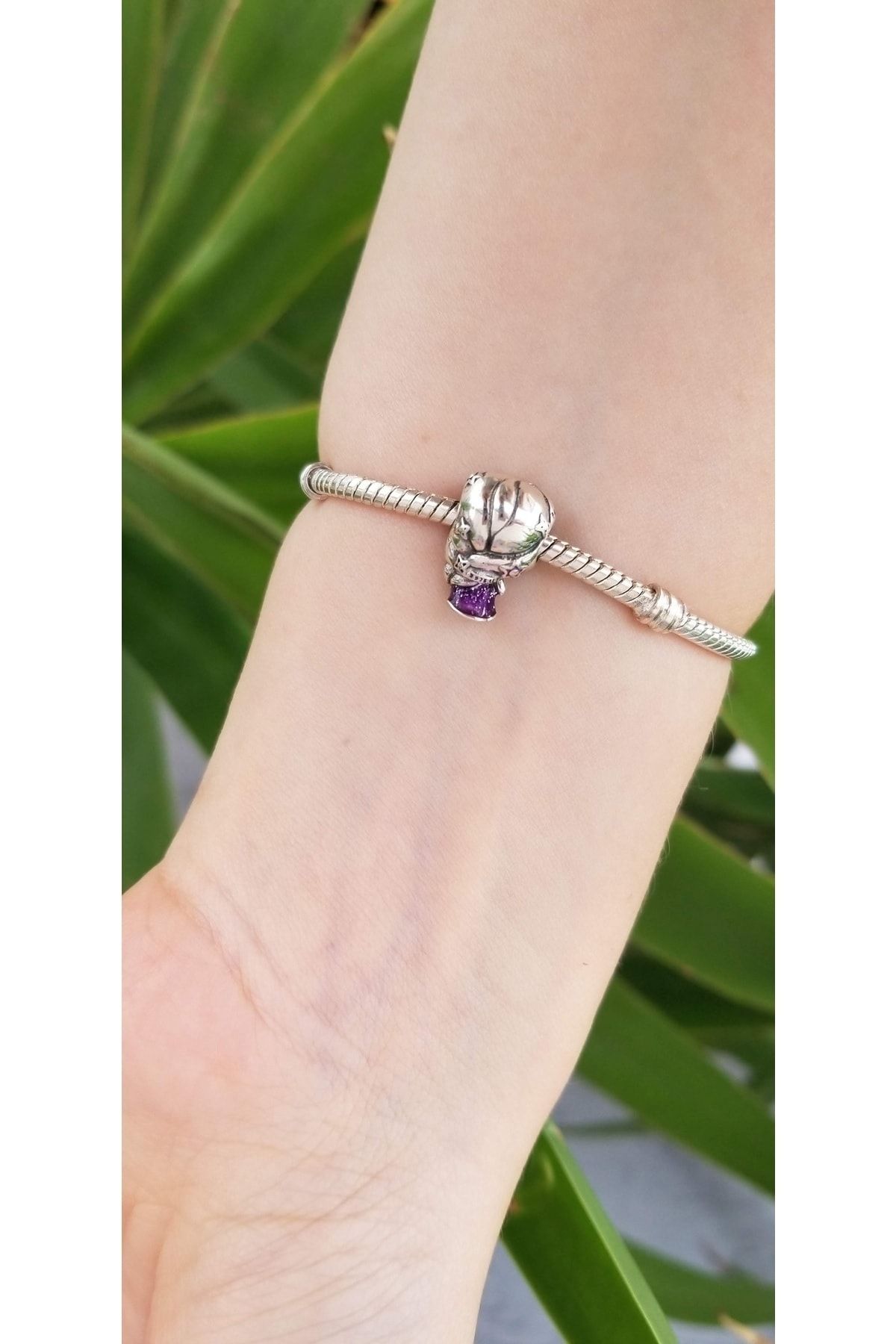 Şengül Ticaret-Silver Cute Rapunzel Long Haired Girl Charm 3