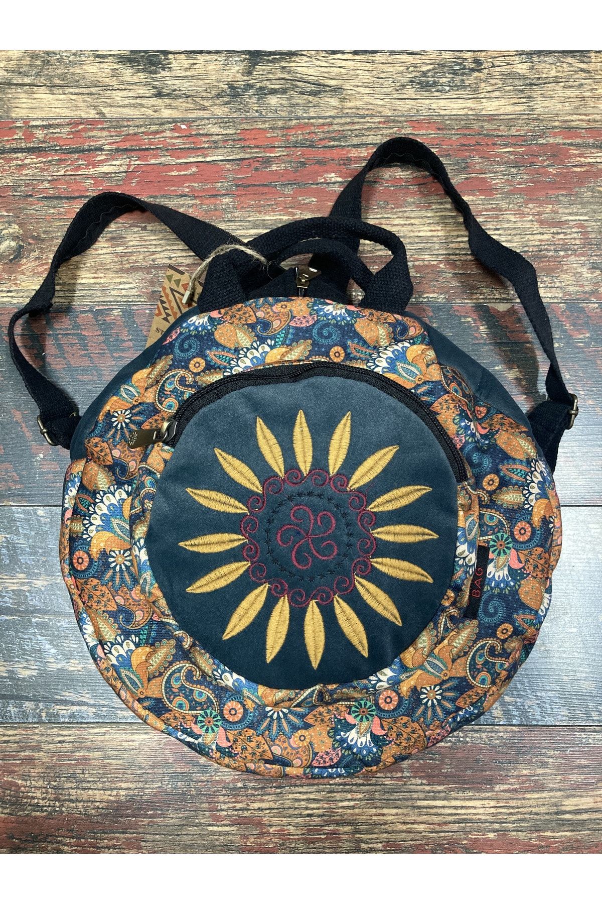 Round backpack bag store