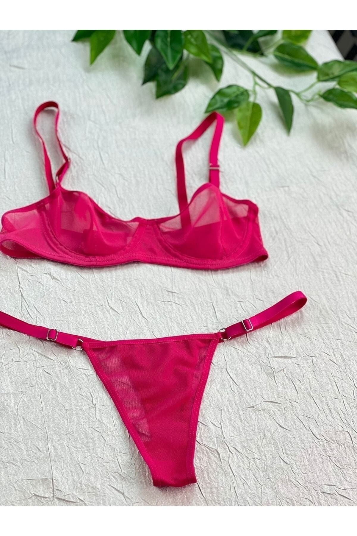 Victoria's secrets pink bra and knickers panties set - Depop