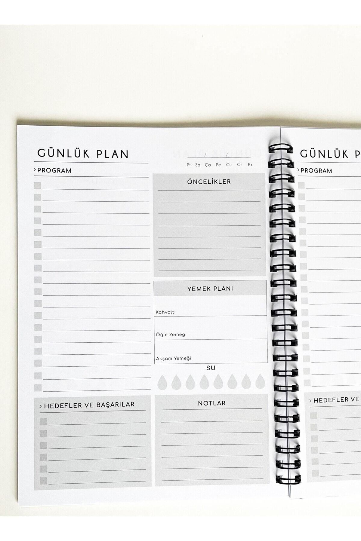 Fark Tanıtım-Kraft Covered Spiral Daily Planner 4