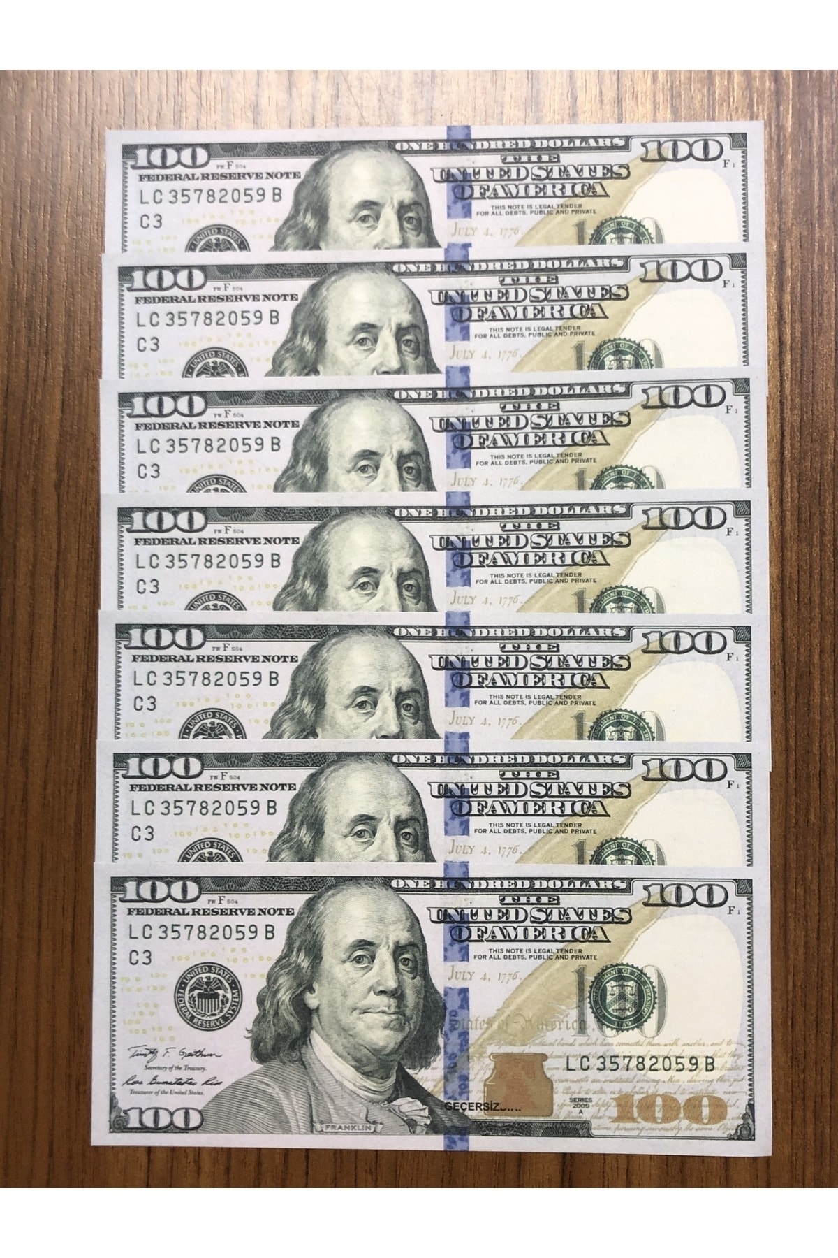 Axe Tools Düğün Eğlence Için Yapay Sahte Dolar 100 Adet 100 Dolar