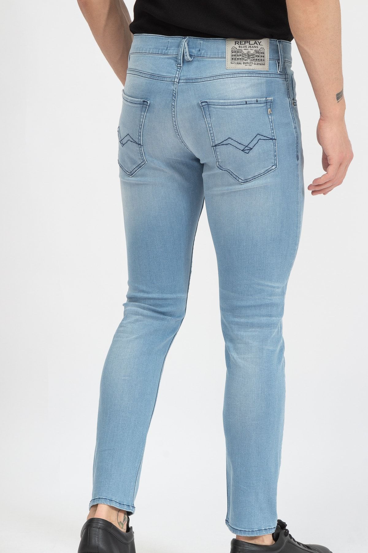 شلوار جین مردانه MICKYM SLIM TERED JEAN PANTSM102100041A402 Replay