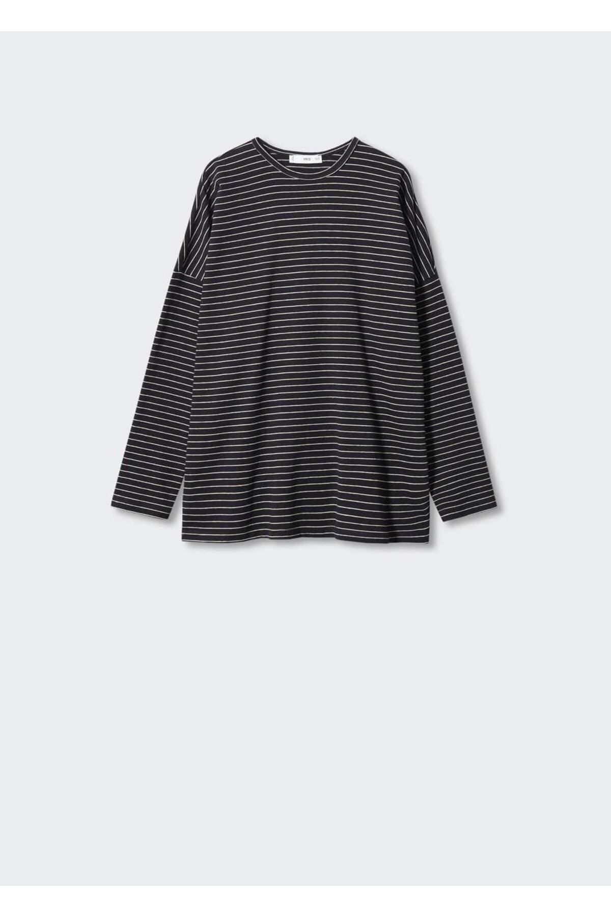 تیشرت مردانه مشکی منگو | 47011286 اورجینال - تصویر 3