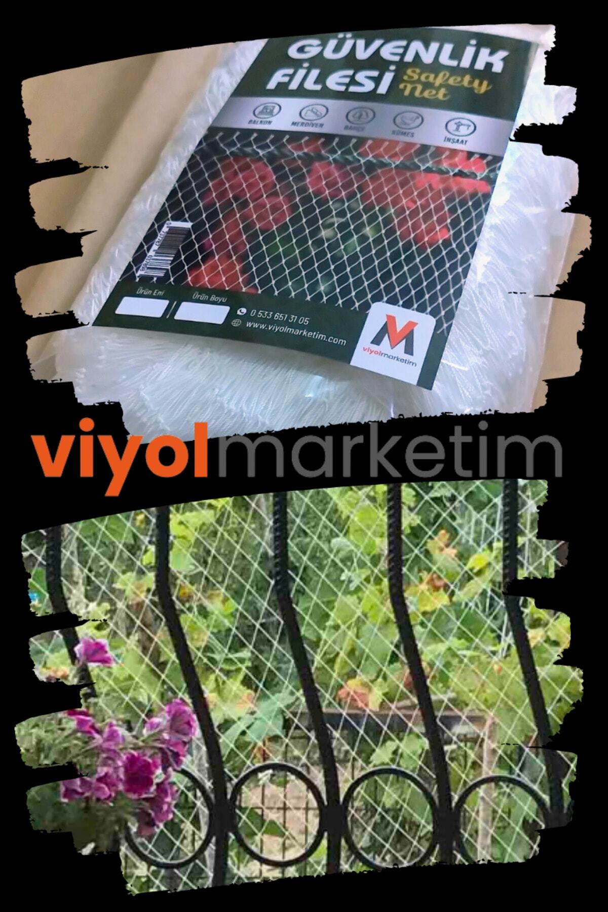 Balkon Filesi 2,5x9 Mt Kedi Balkon Filesi Balkon Kuş Filesi Balkon Güvenlik Filesi (12 Numara İplik) 4