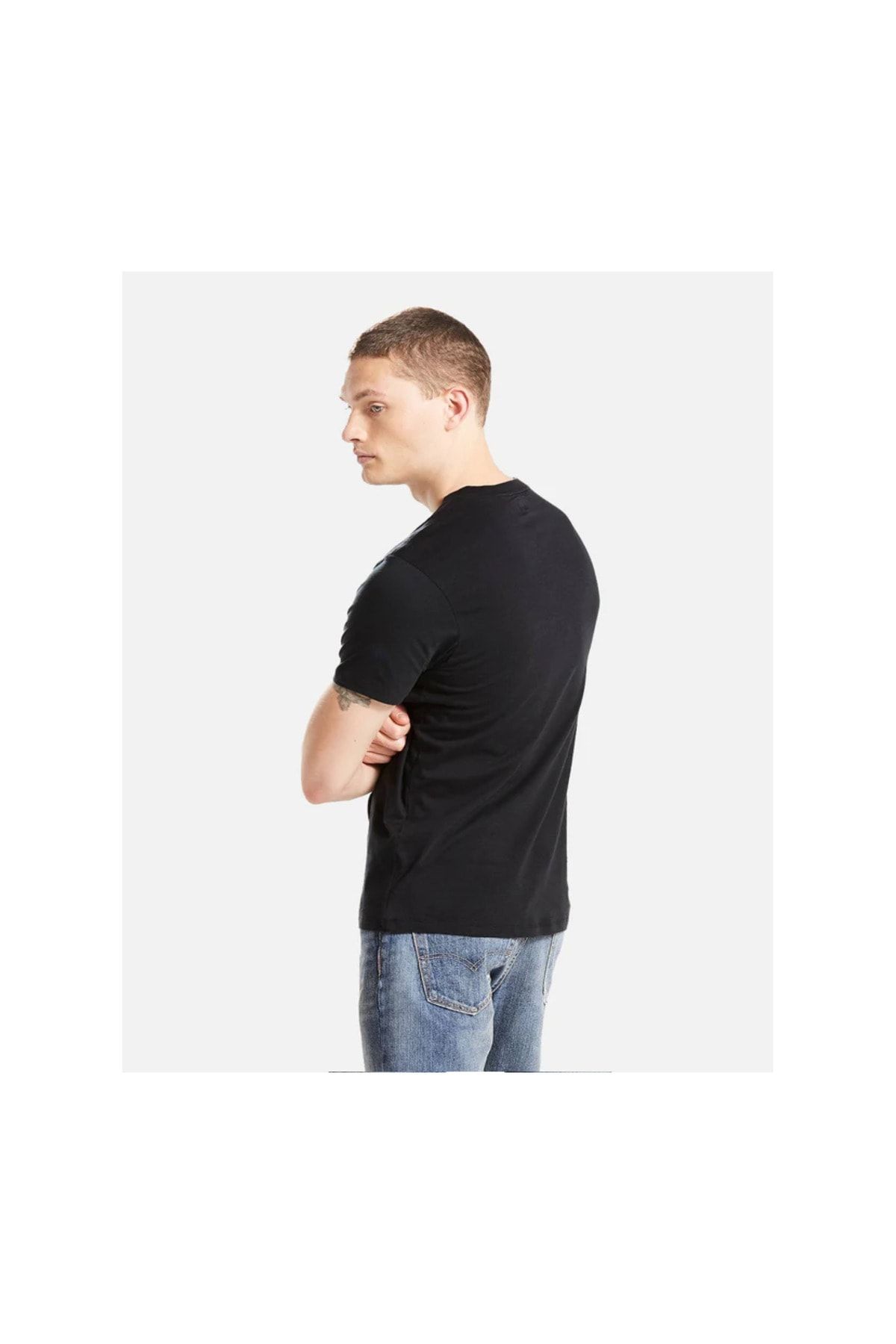 تی شرت مشکی مردانه SS کلاسیک Poket Tee اورجینال Levi's