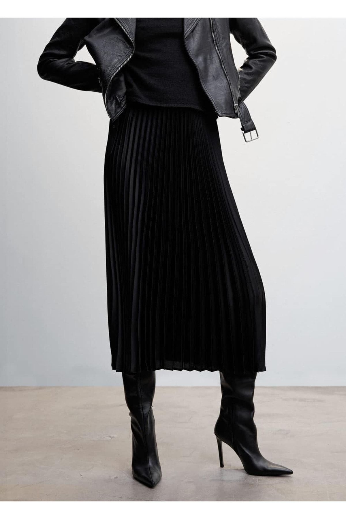 MANGO Skirt Black Standard Trendyol