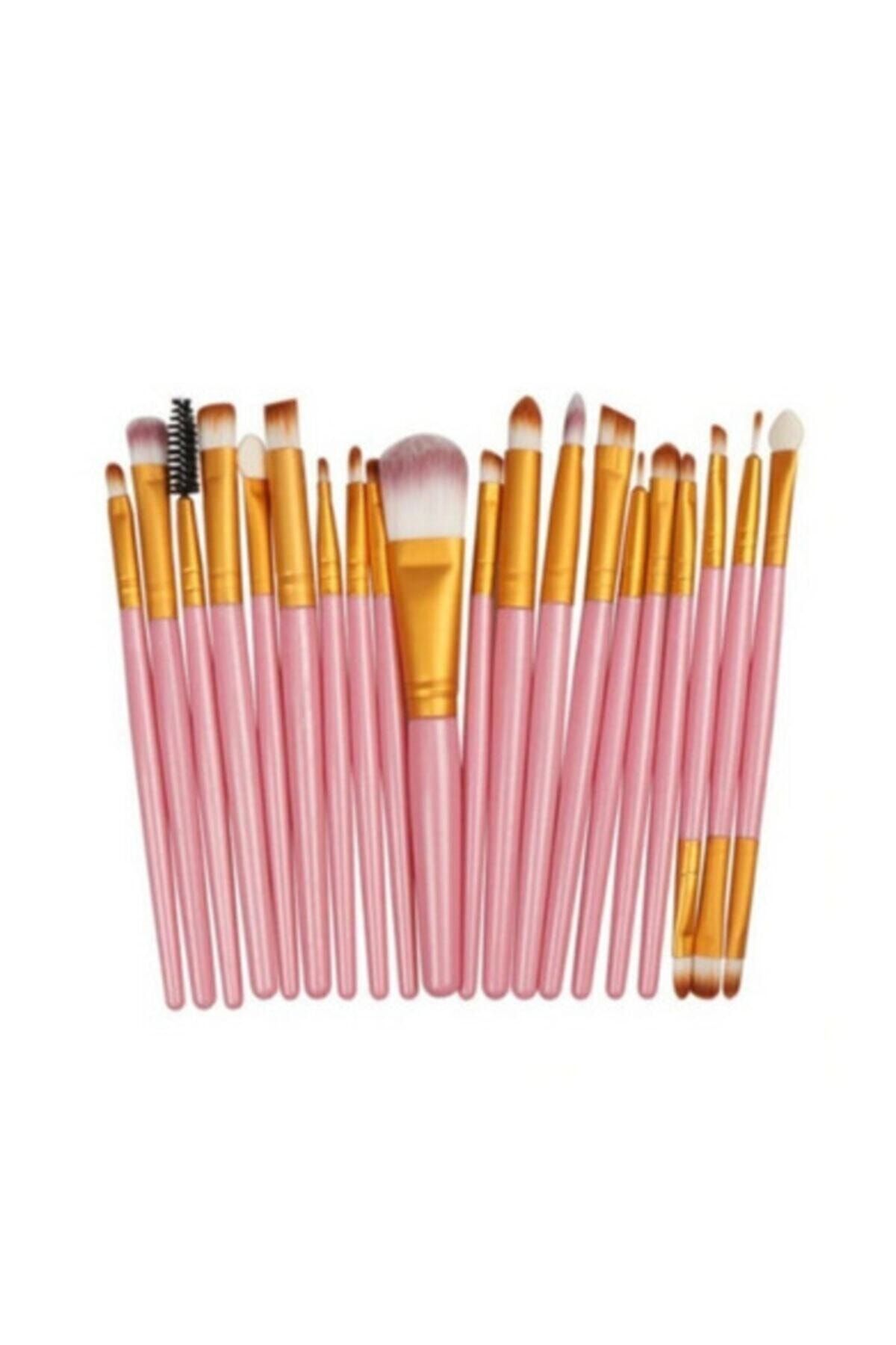 ست 20 براش حرفه ای آرایش نرم صورتی Roesıa Rose Cosmetics