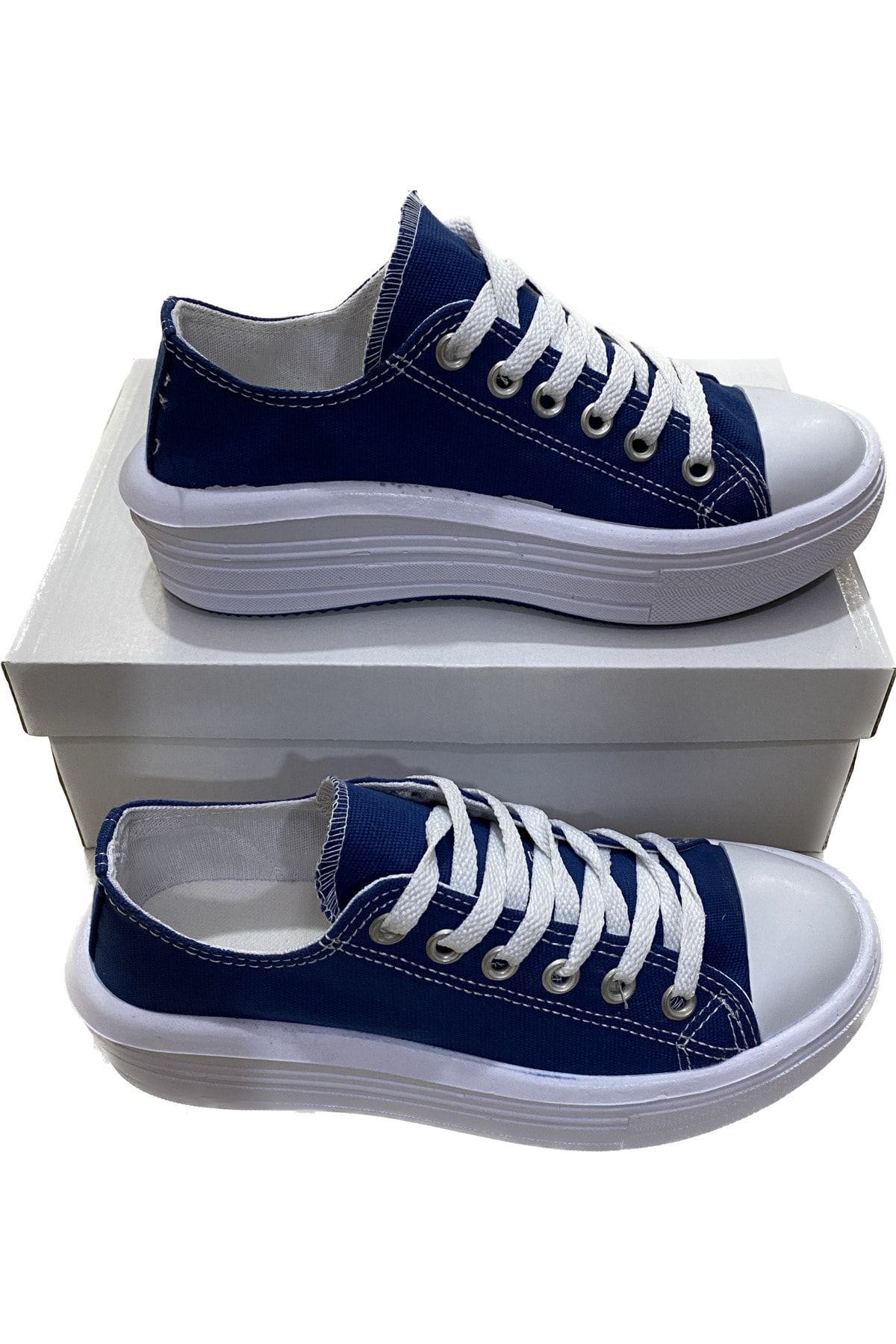 Dark blue sales canvas shoes