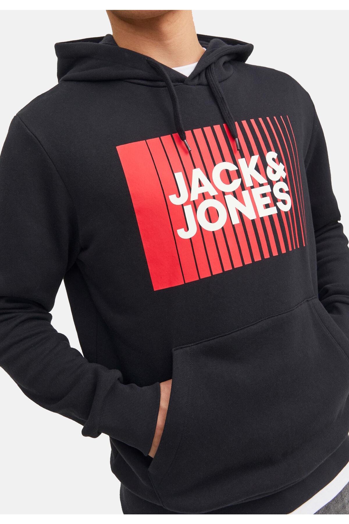 سویشرت مردانه مشکی جک اند جونز | p-zal-kvest-10-2023-814 اورجینال - تصویر 4