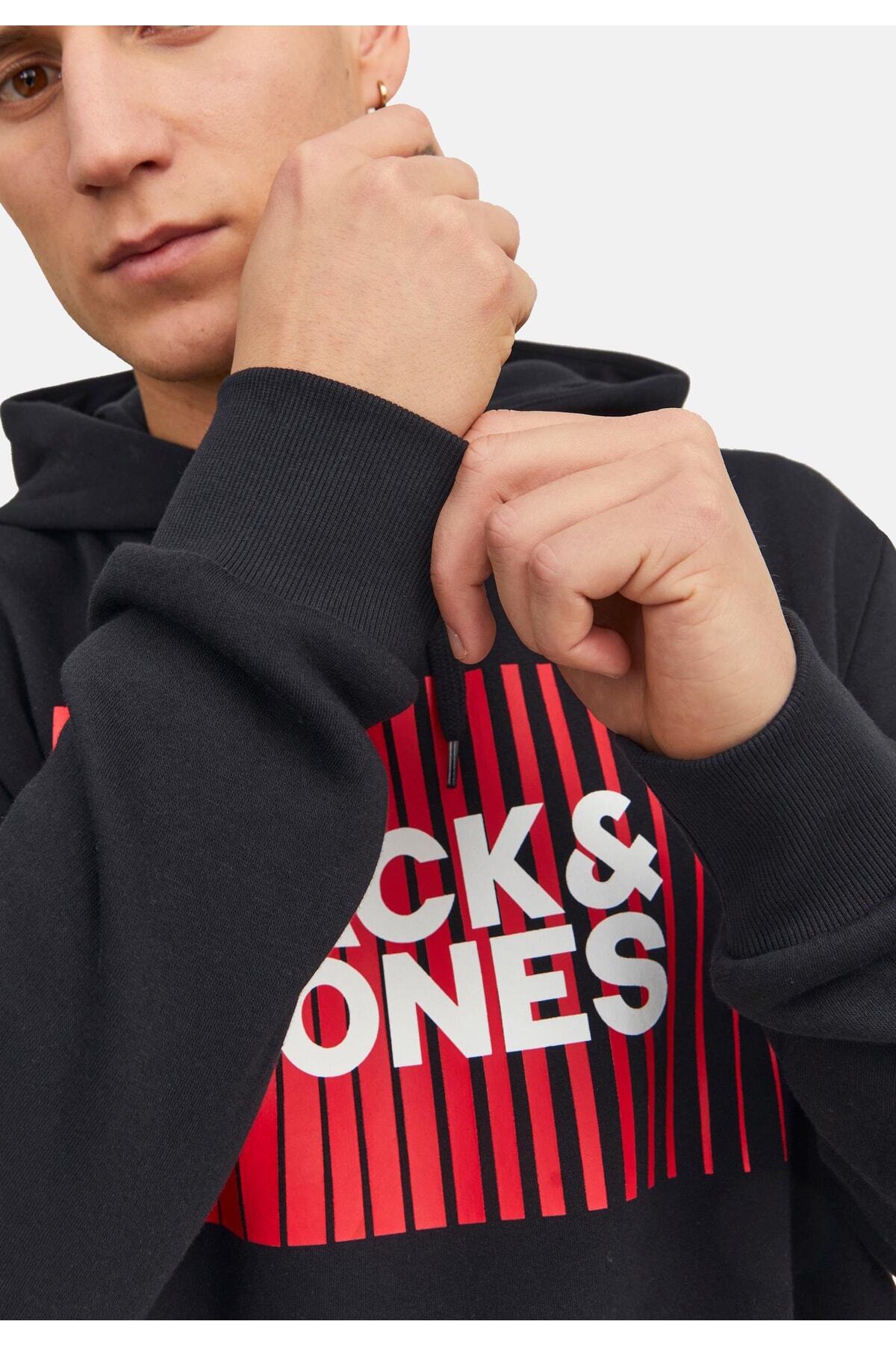 سویشرت مردانه مشکی جک اند جونز | p-zal-kvest-10-2023-814 اورجینال - تصویر 6