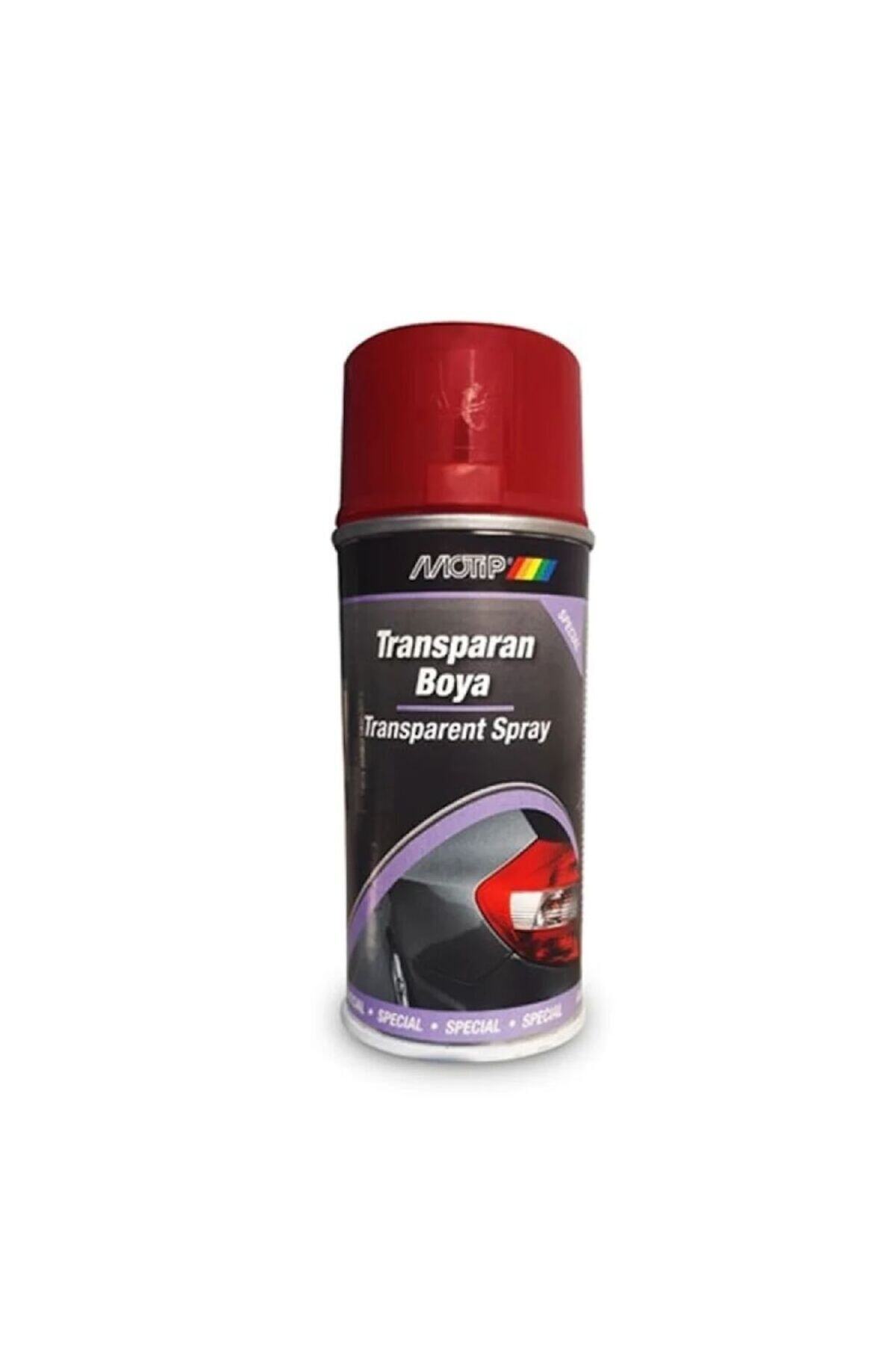 Motip Transparan KIRMIZI Sprey Boya 150 ml - Stop Boyası
