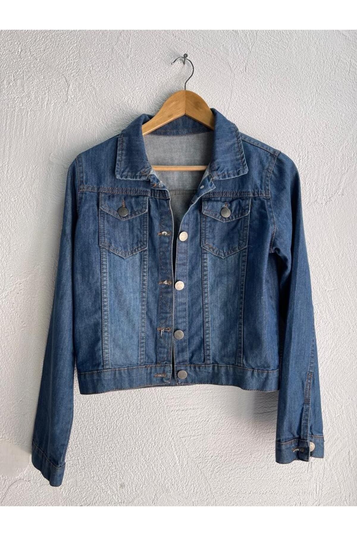 Dark blue new arrivals denim jacket women
