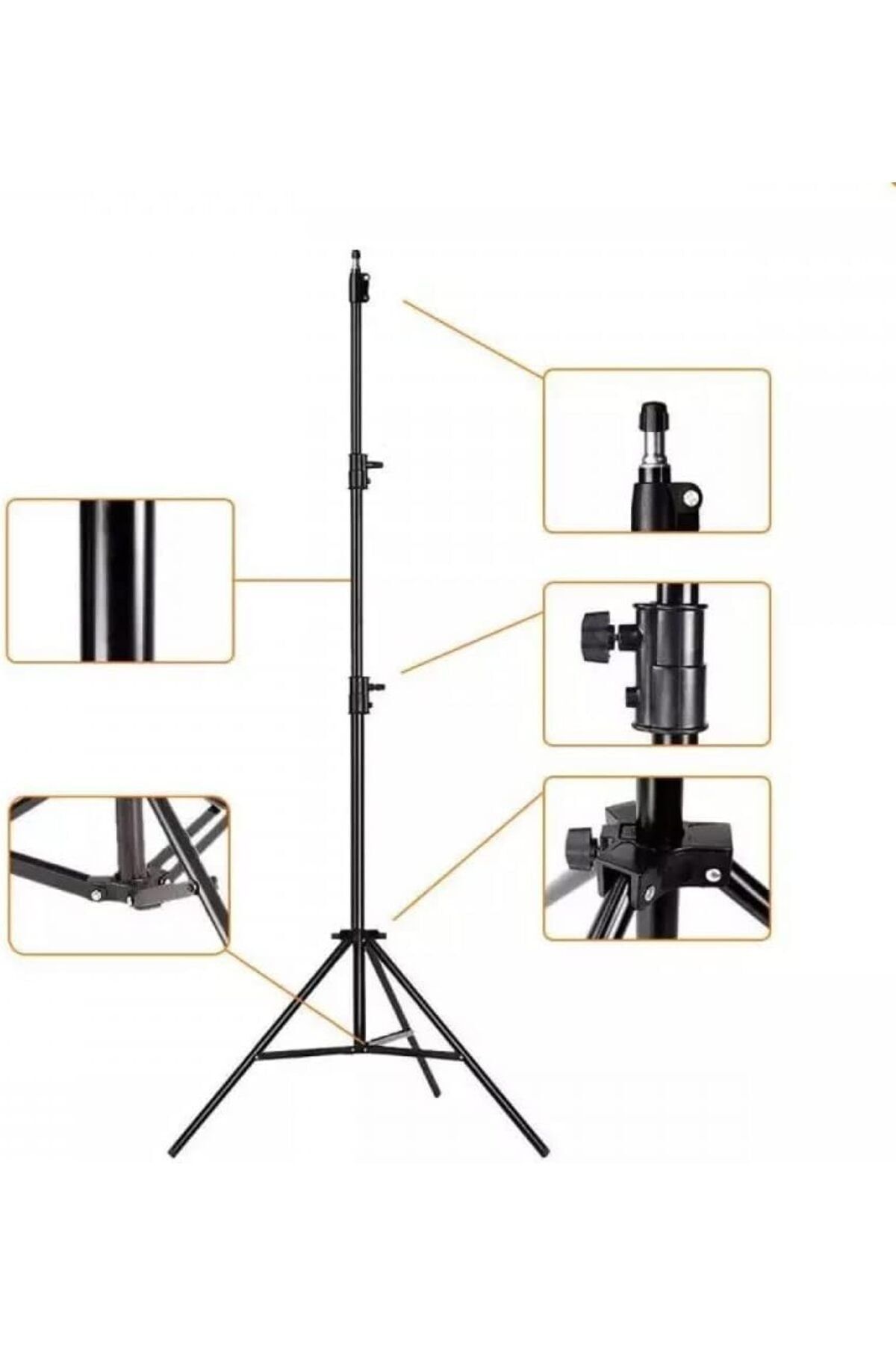 Coverzone-Tripod with Wheels Camera Stand Iron 940GR Camera Paraflash Camera Youtuber Stand+3 Wheels 3