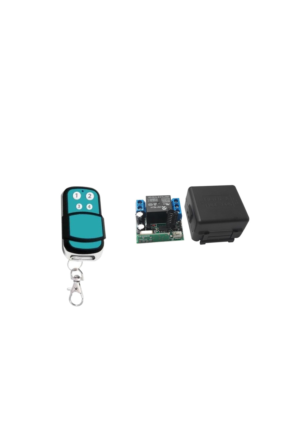 Rf Remote Control Relay Board 433Mhz Garage Door Barrier Control Single Channel Relay 12v-24v