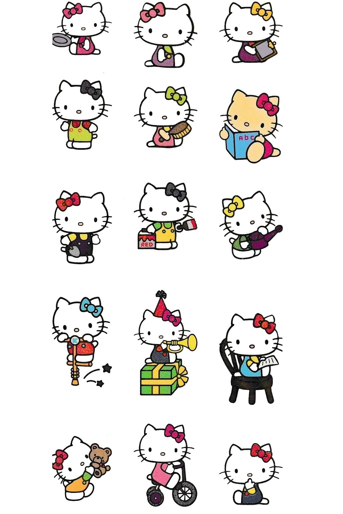 Trendonline Çizgi Film Hello Kitty Geçici Vücut Dövmesi