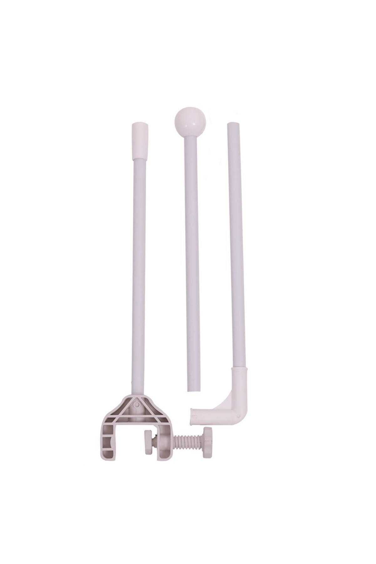 BabyMeva Fransız Güpürlü Kristal Tül Bebek Beşik Cibinliği Ve L Aparat Seti fotoğrafı 3 (önizleme)