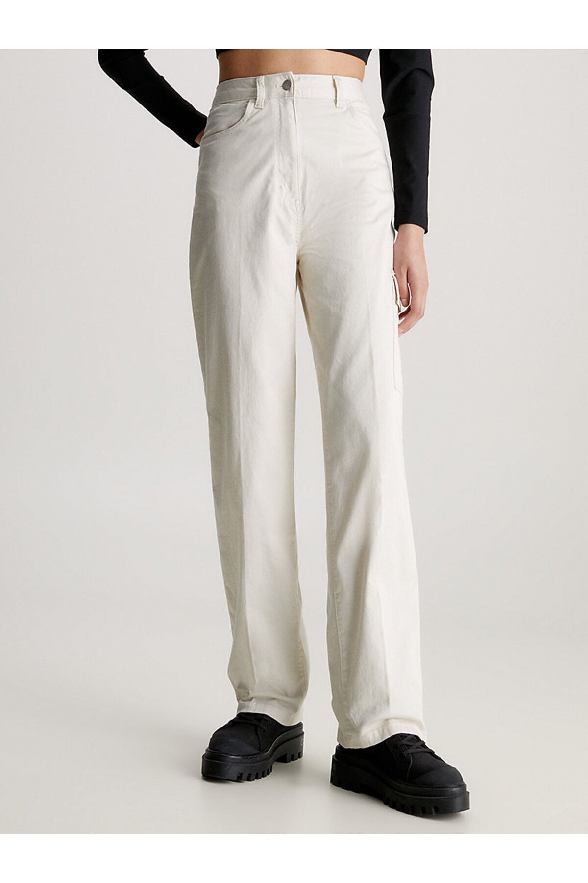Calvin Klein pants / trousers. Colored white. Size 58 / XL. Straight F –  EcoGents