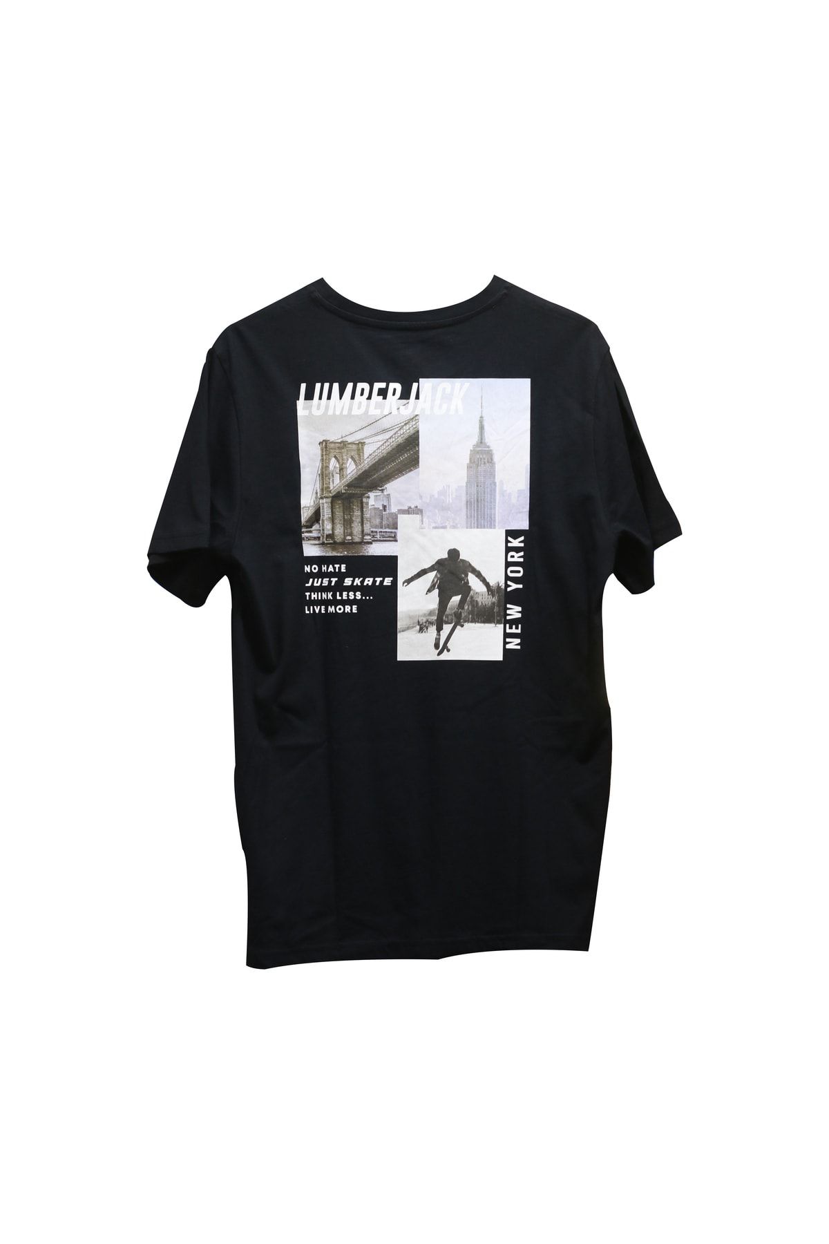 lumberjack-3M ML نيويورك 11OTBL01 3FX تيشيرت رجالي أسود 1