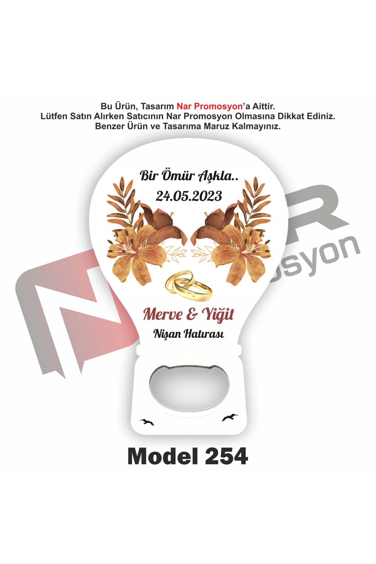Opener Magnet Gift 20 Pieces - Circumcision, Engagement, Promise, Wedding Gift - Packaging Included