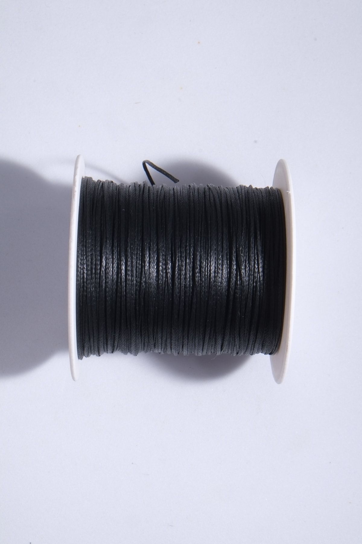 Eskişehir hobi sanat Siyah 1.0 Mm 100 Metre Mumlu Ip Saraç Deri Dikiş Ipi Kolye Takı Tasarım Ipi Bileklik Ipi