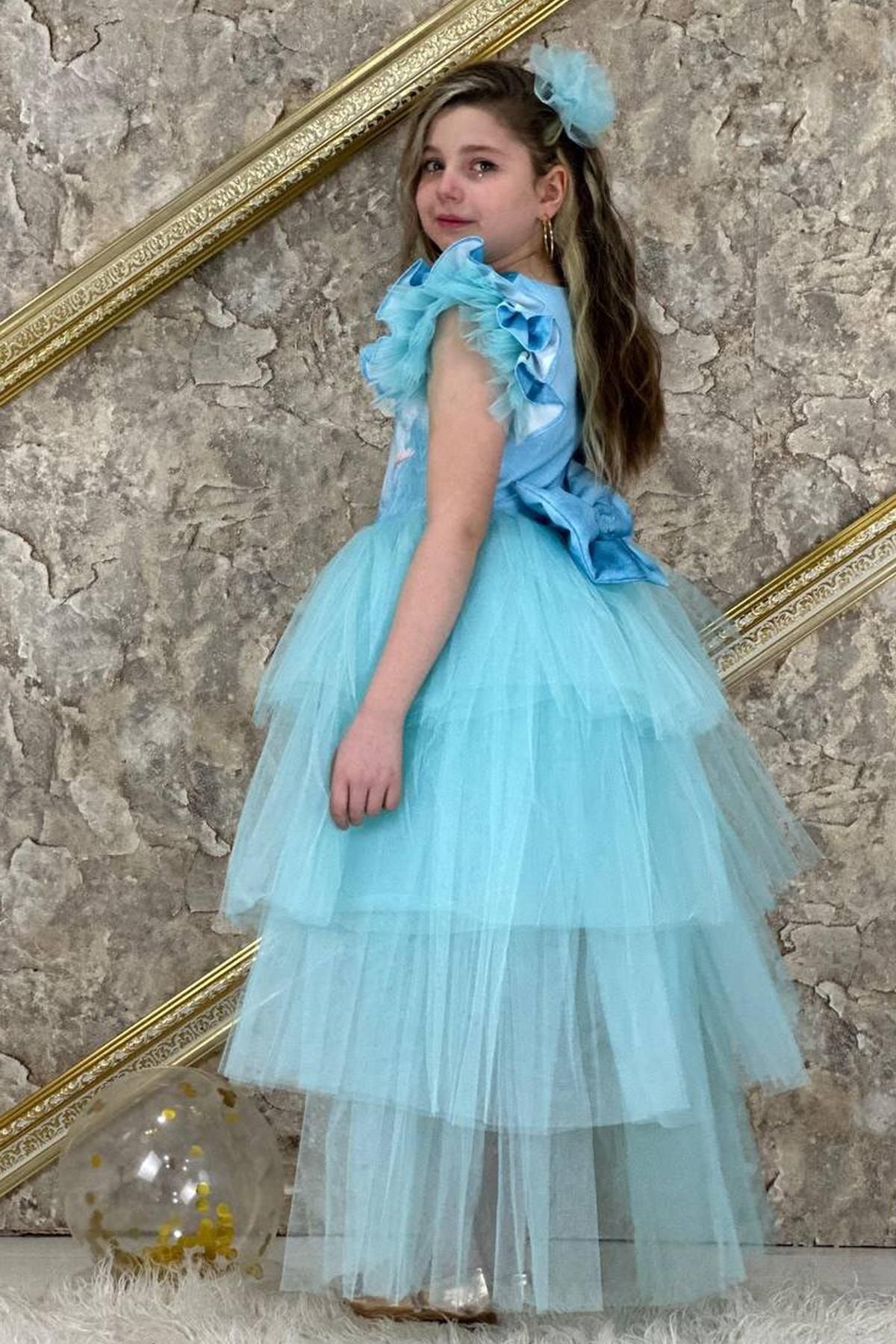 Girls Sequin Embroidered Princess Dress,costume Prom Dress Birthday Party  Dress Christmas Dress Flower Girl Dress For 3-10 Year Olds Children |  Fruugo IE