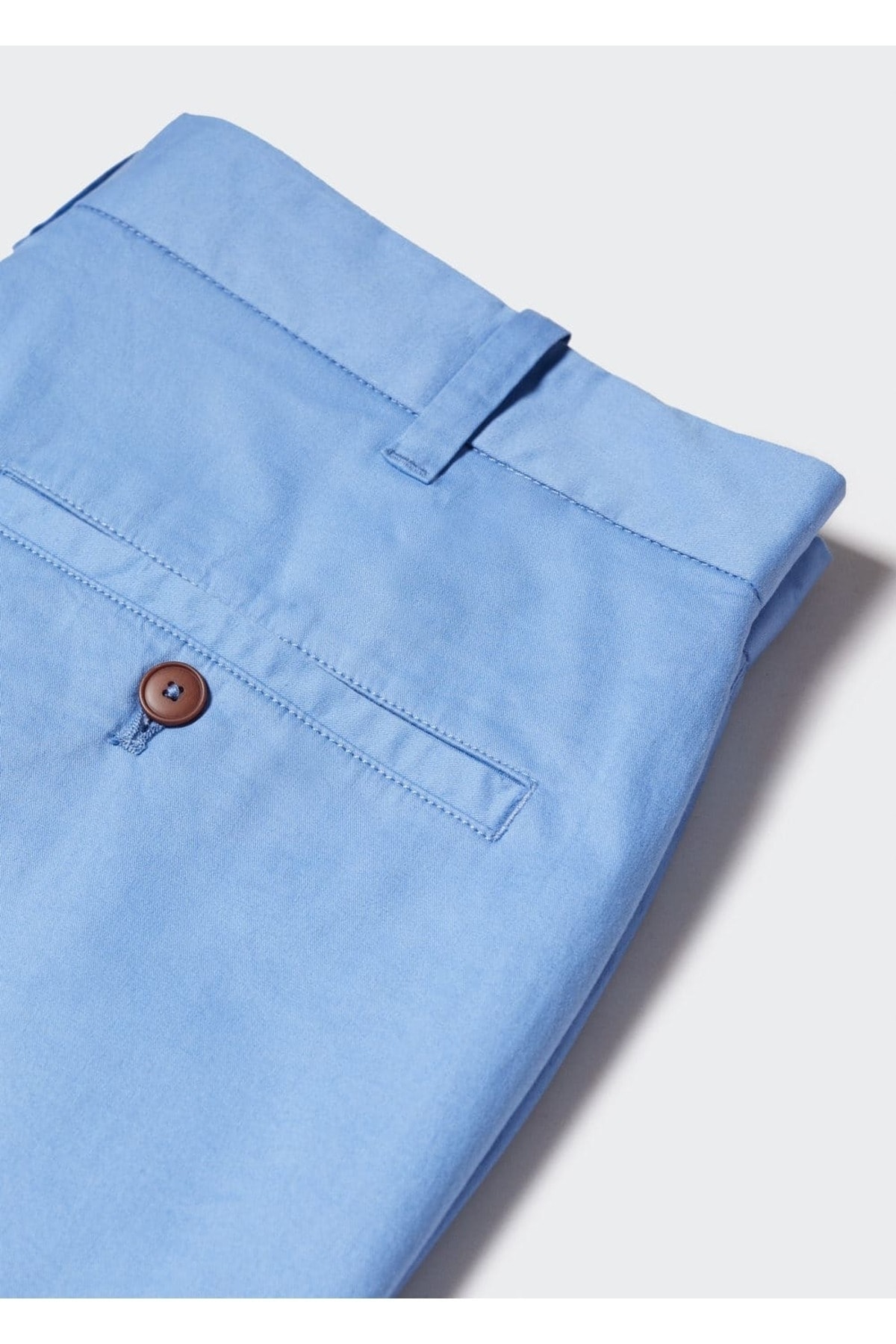 شلوار مردانه آبی منگوMANGO Man | 47005904 اورجینال - تصویر 5