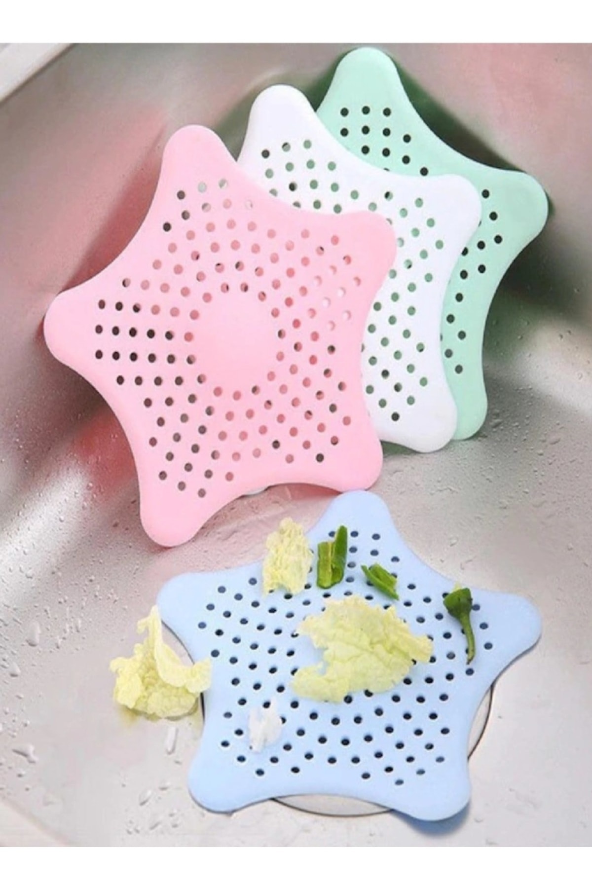 Kitchen Design Lab Vantuzlu Silikon Kaymaz Yıldız Lavabo Ve Küvet