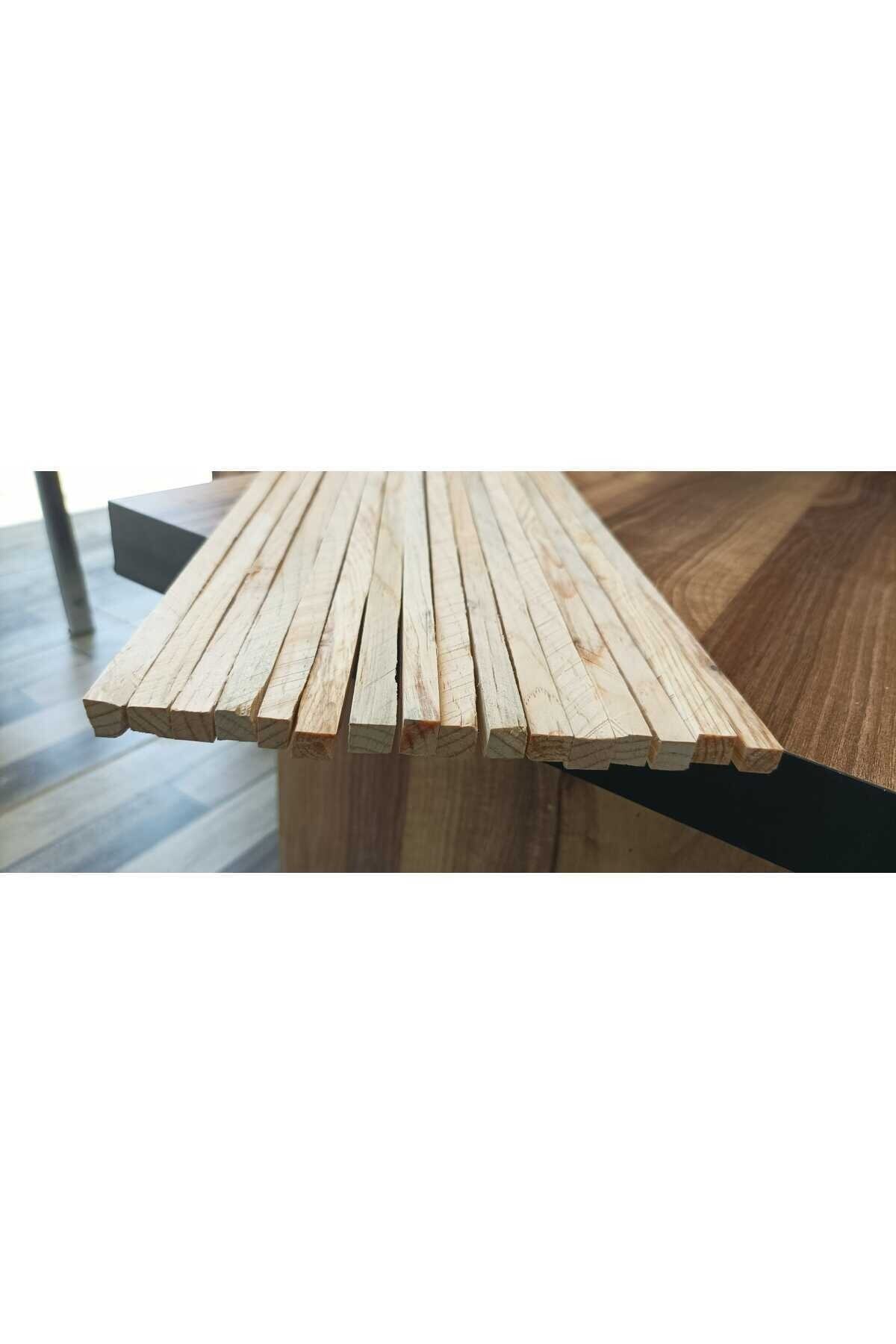 Silinmiş Çam Çıta 10 Adet ( 1 Cm X 1 Cm X 50cm ) 3