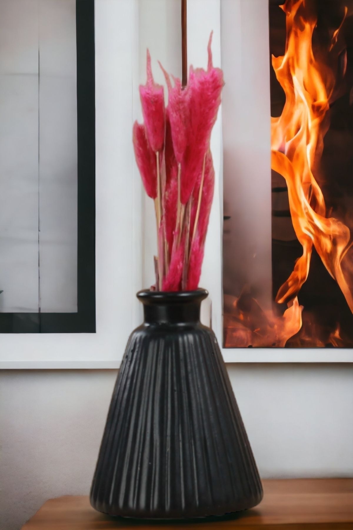 Decorative Vase Handmade Black Color Model 1