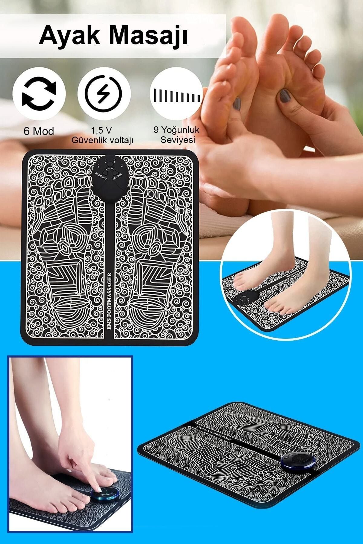Epicsa Ems Ayak Masaj Pedi Foot Massager Titreşimli Refleksloji Masaj Aleti  Fiyatı, Yorumları Trendyol