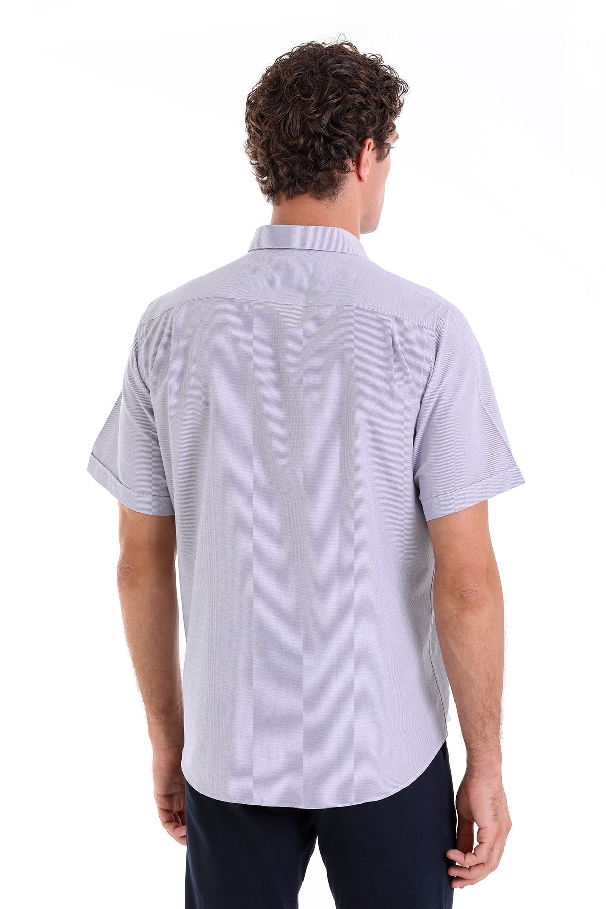 پیراهن مردانه بنفش حاتم اوغلو | 23D190000019 اورجینال - تصویر 6