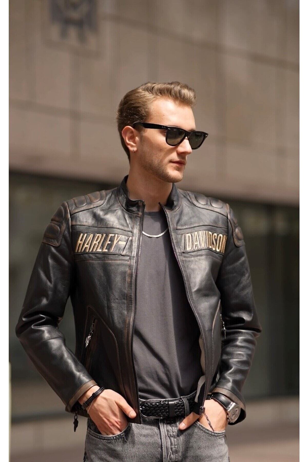 CE-YIL DERİ ÜRÜNLERİ  HAKİKİ DERİ SPOR MOTORSİKLET MONTU - Görsel 4