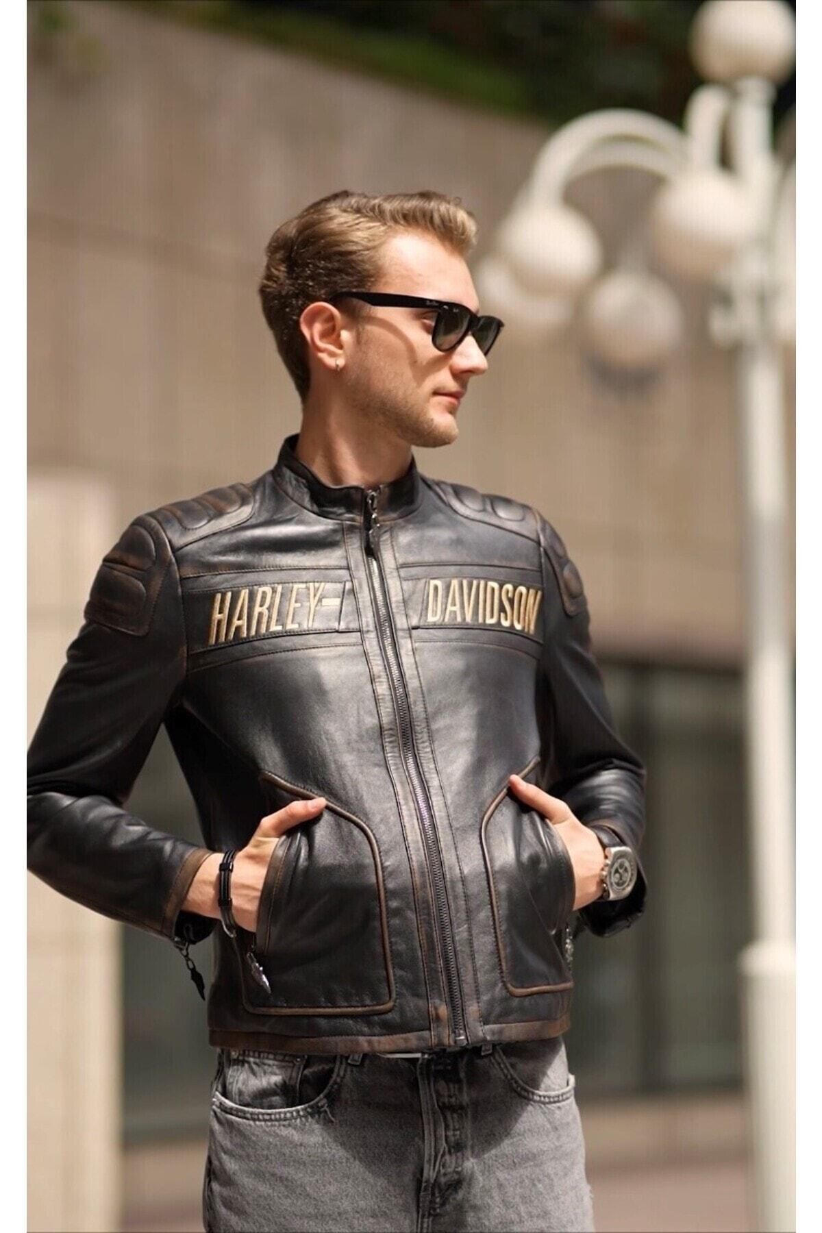 CE-YIL DERİ ÜRÜNLERİ  HAKİKİ DERİ SPOR MOTORSİKLET MONTU - Görsel 5