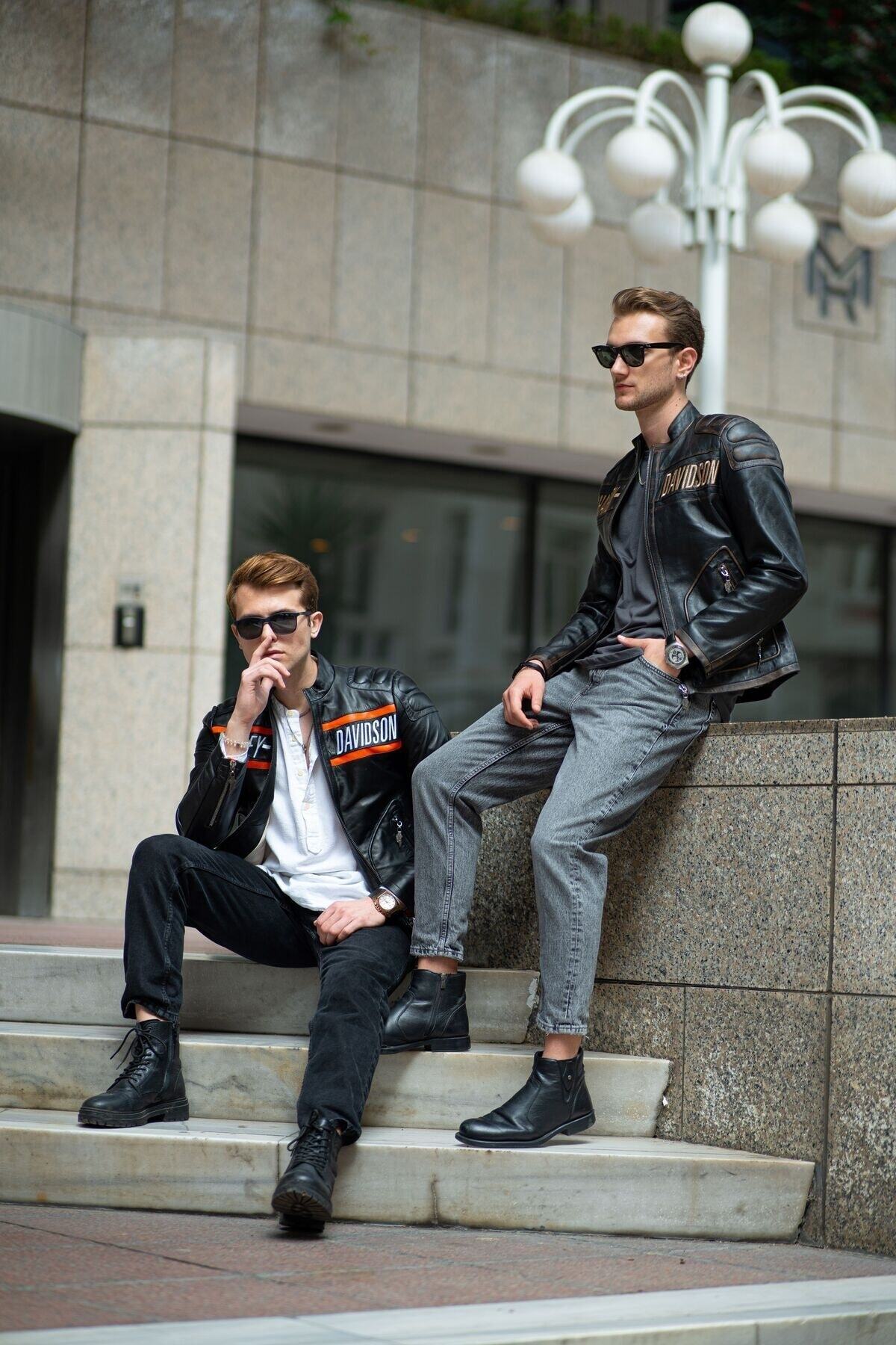 CE-YIL DERİ ÜRÜNLERİ  HAKİKİ DERİ SPOR MOTORSİKLET MONTU - Görsel 6