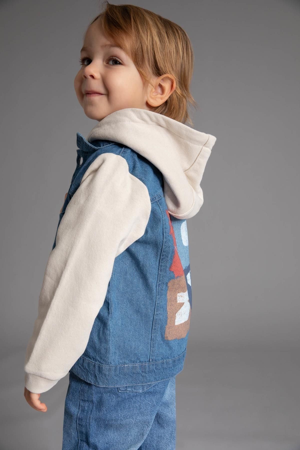 Denim outlet vest baby