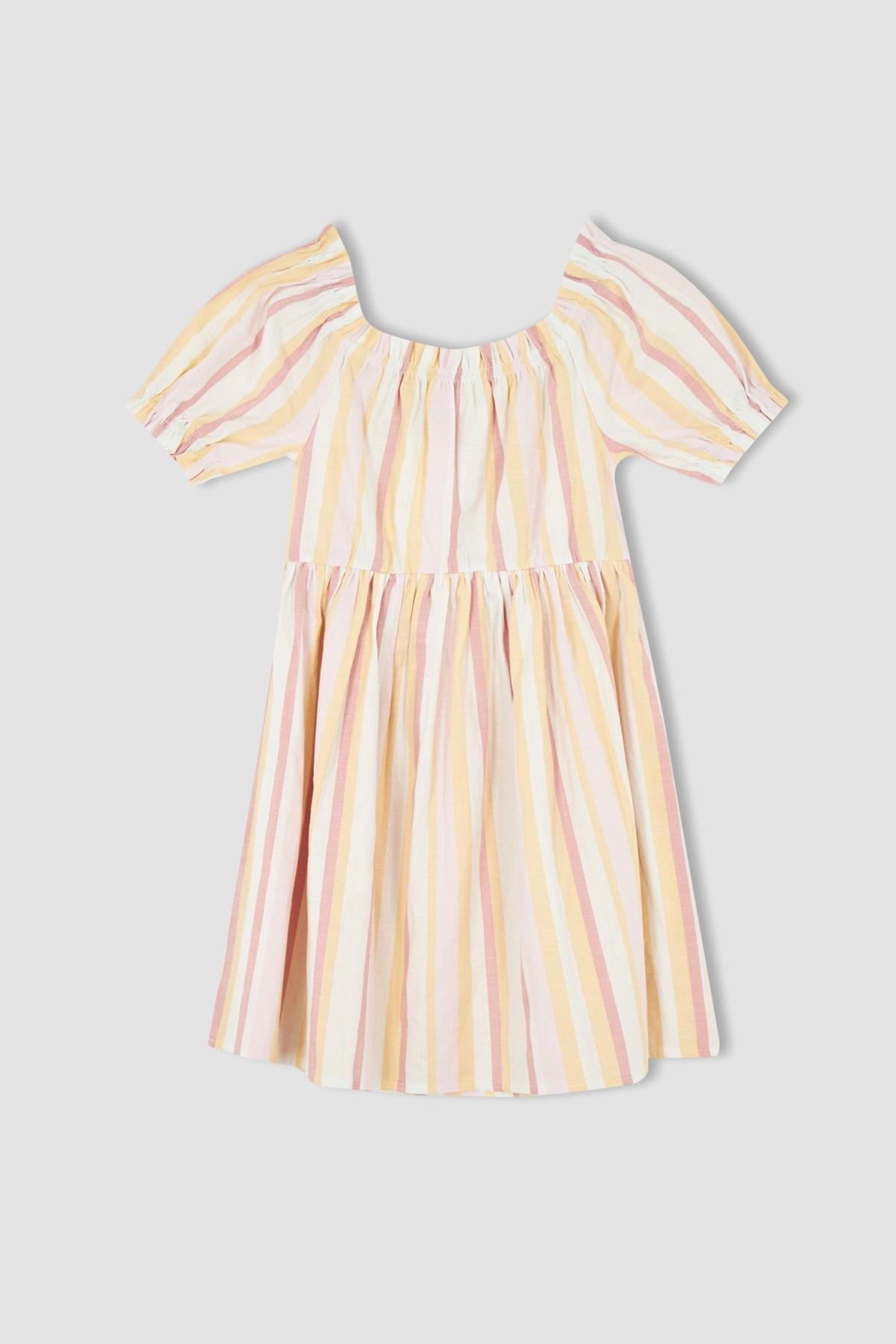 لباس مجلسی دخترانه صورتی دفکتوDefacto | W7755A622SM اورجینال - تصویر 7