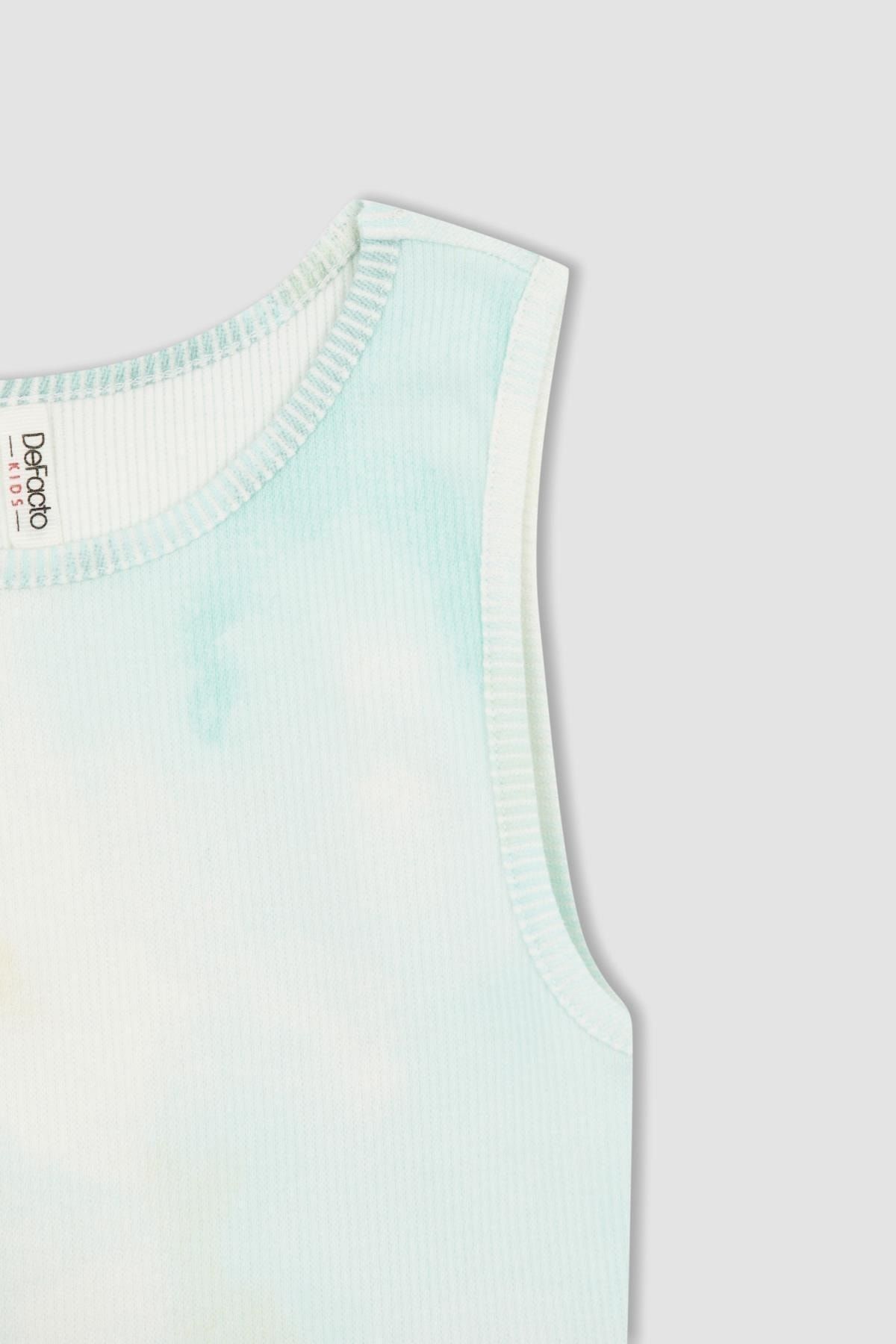 DeFacto-2-teiliges Set mit bauchfreien Camisole-Athletenshorts für Mädchen 8