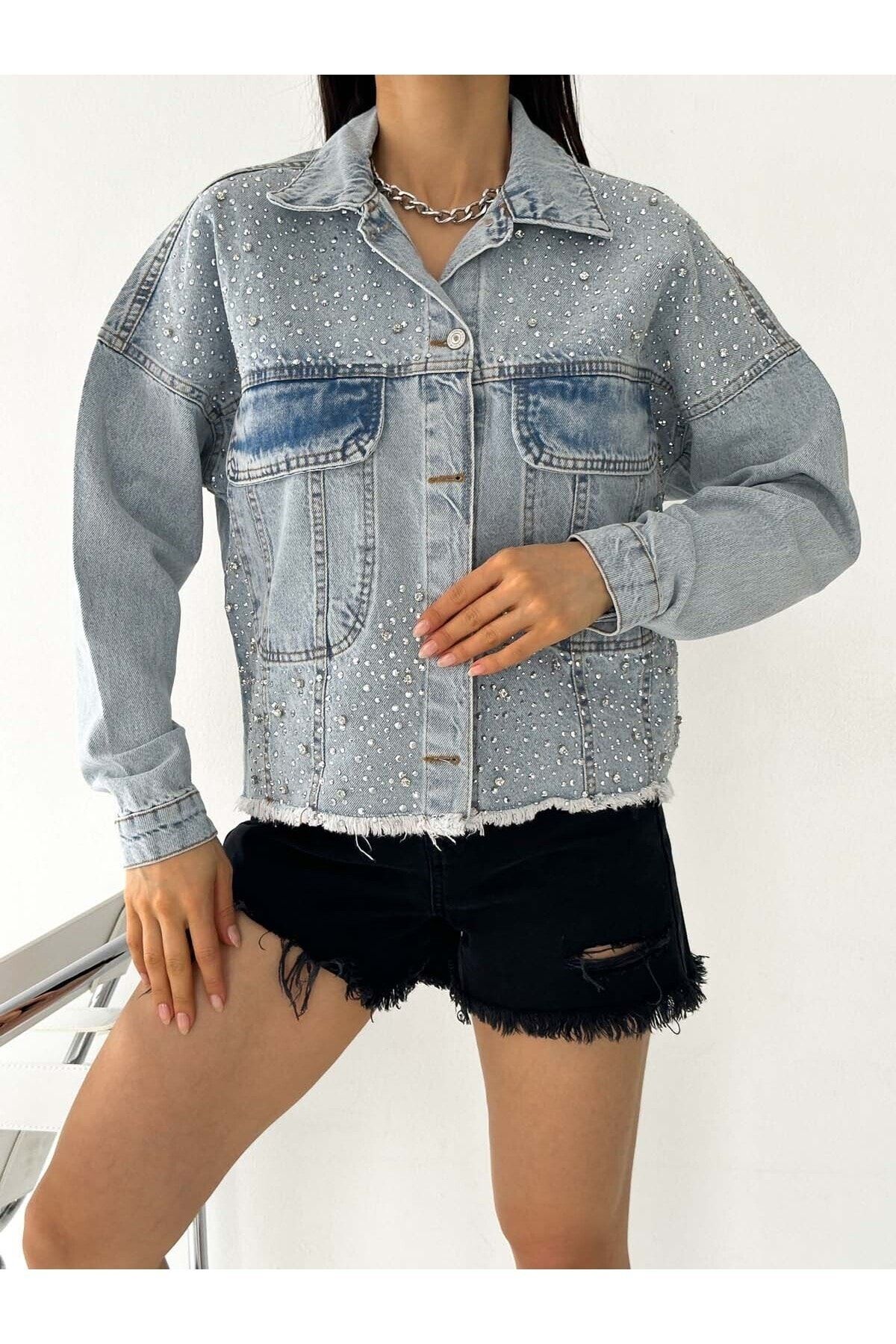 Topshop crystal sales denim jacket