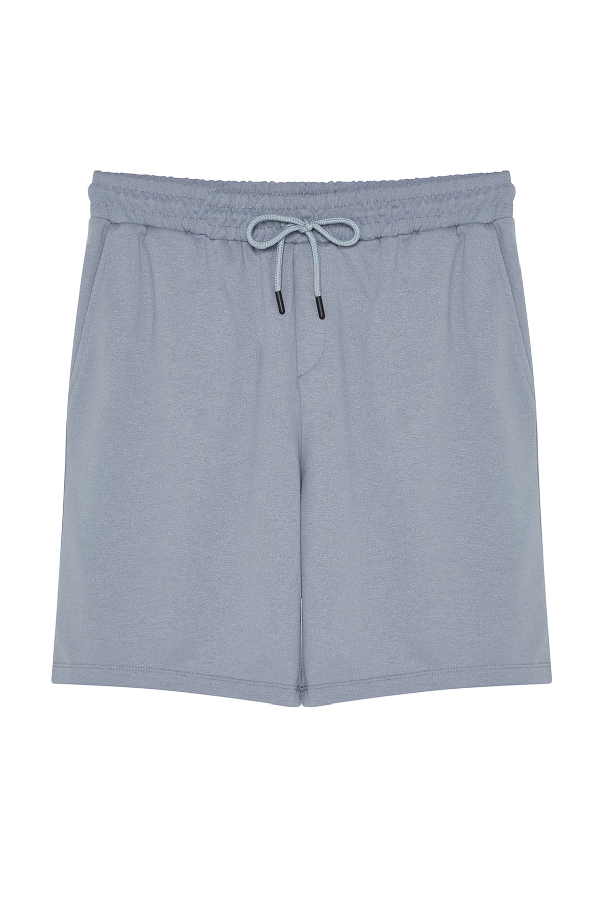 Trendyolmilla  Camel-Gri Basic Regular/Normal Kesim Düz 2'li Paket Şort TMNSS21SR0095 - Görsel 5