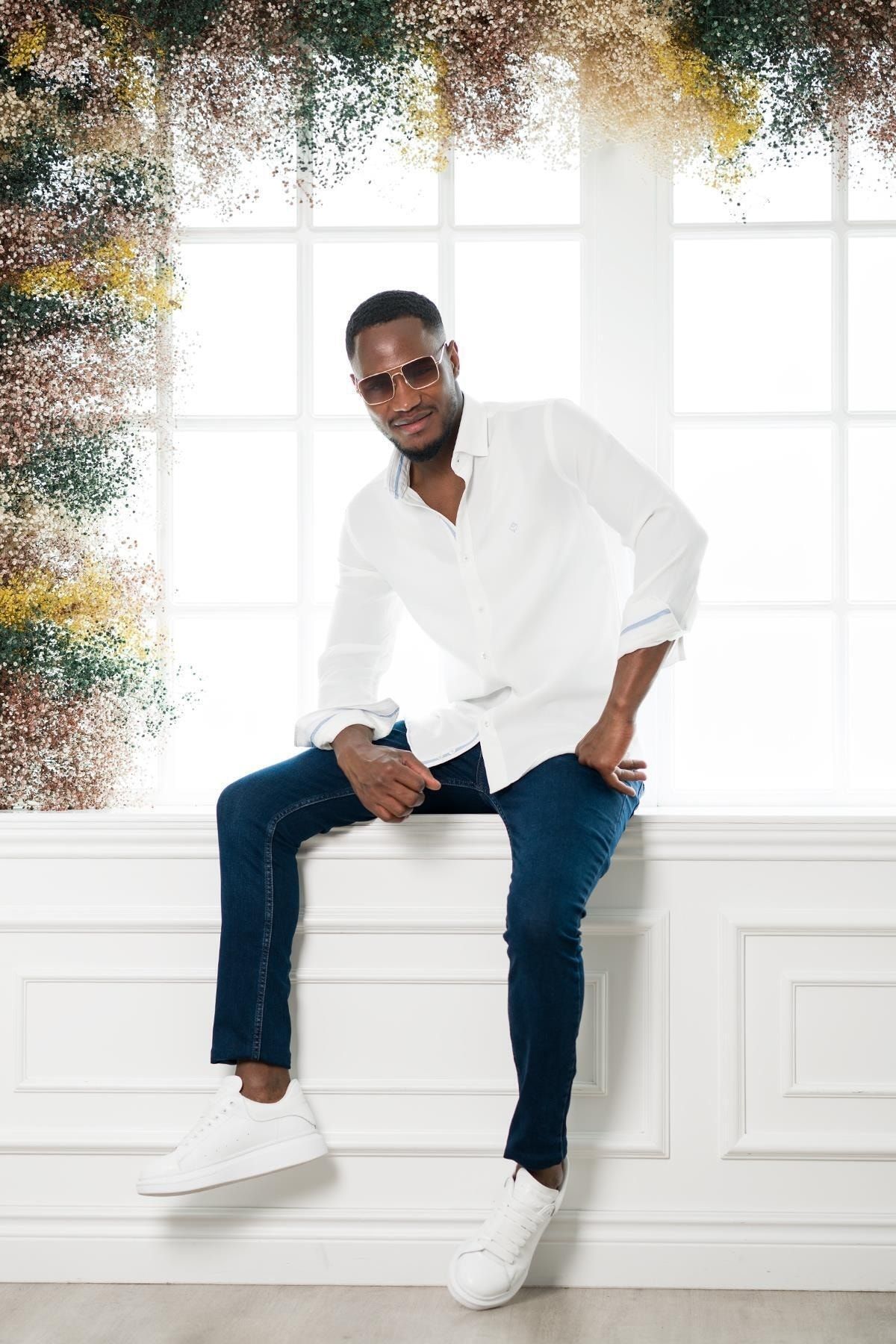 Slim fit sales seersucker shirt
