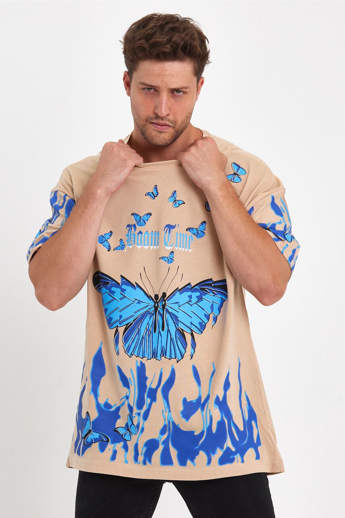 Blue flame sales butterfly shirt