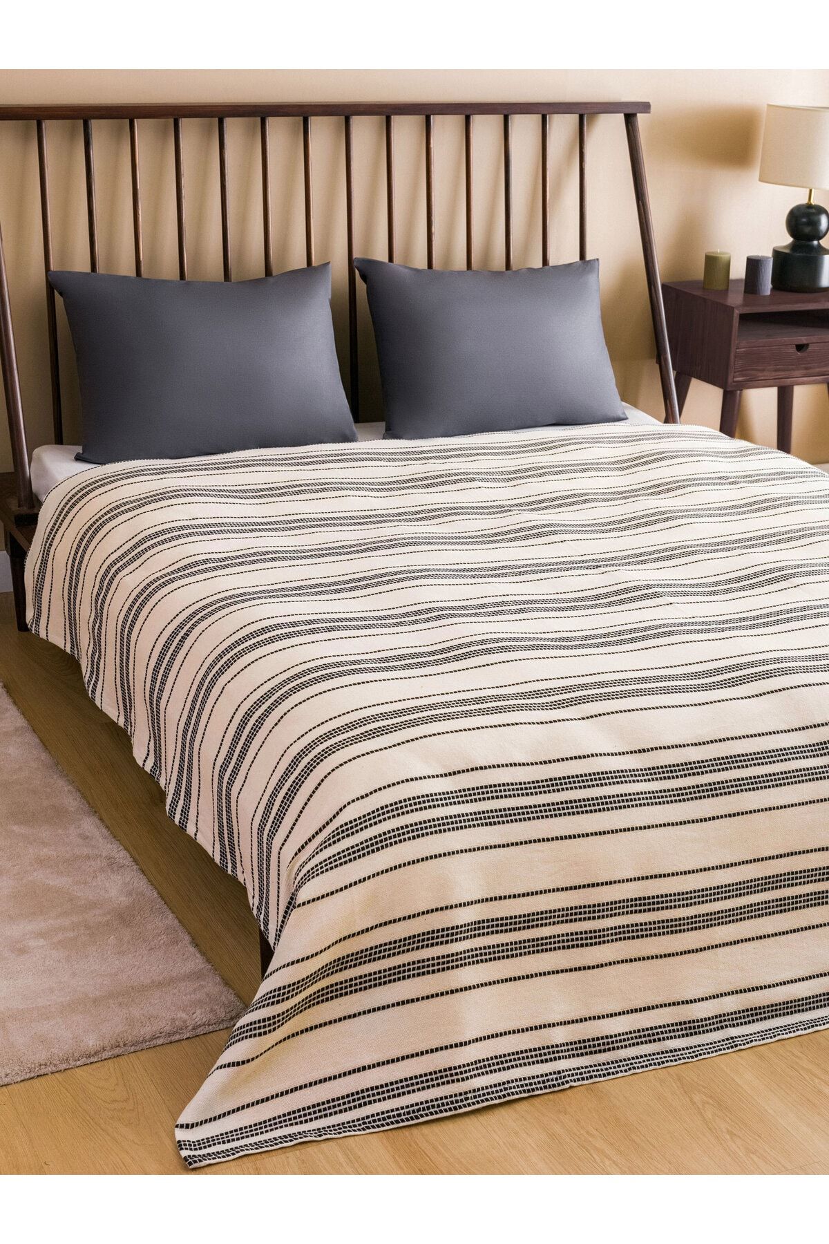 LC Waikiki Podwójny Szczupak W Paski 200x230 Cm - Rozmiar uniwersalny