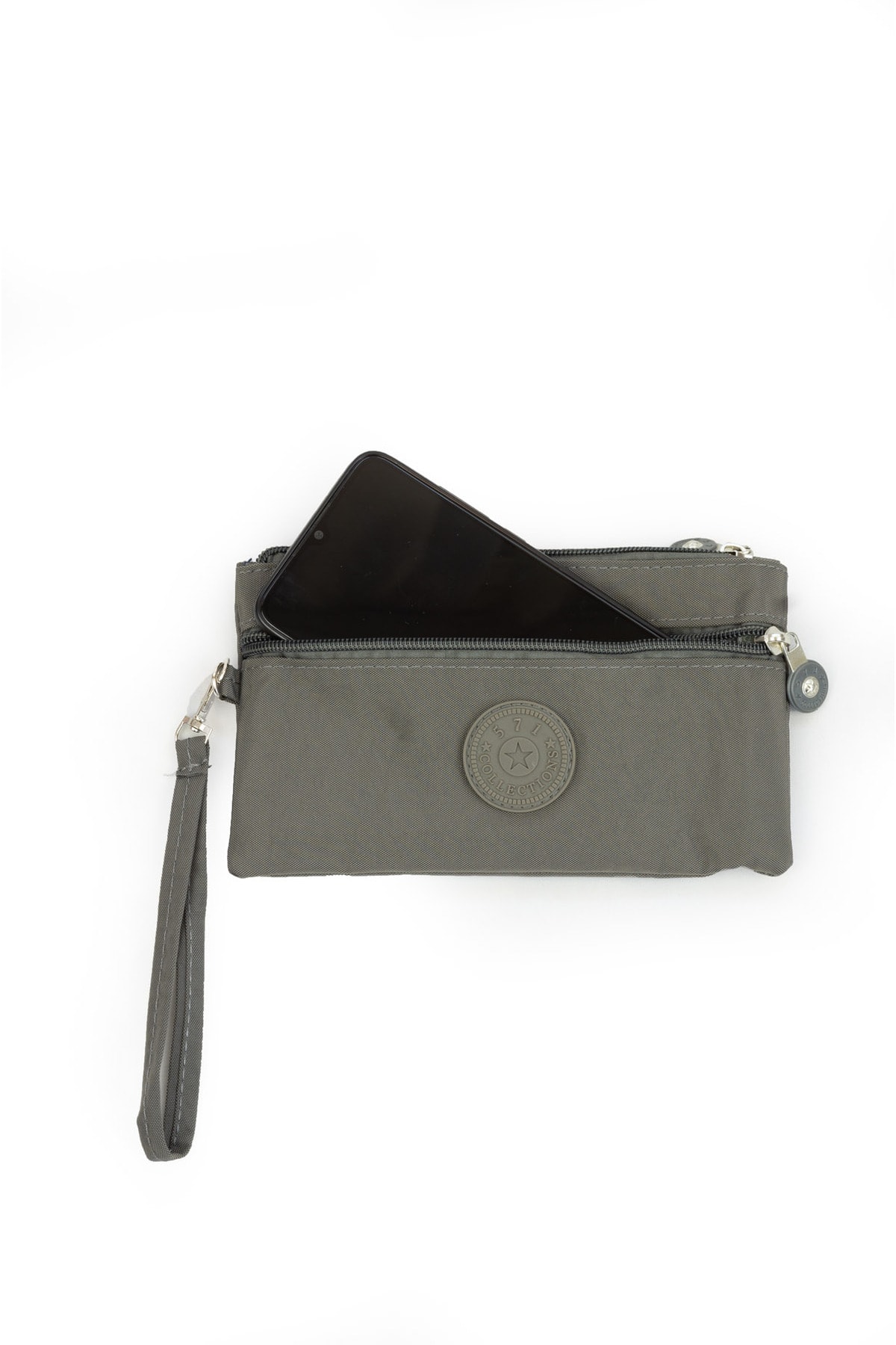 کیف پول مردانه خاکستری İMAKS | S35105711115 اورجینال - تصویر 4